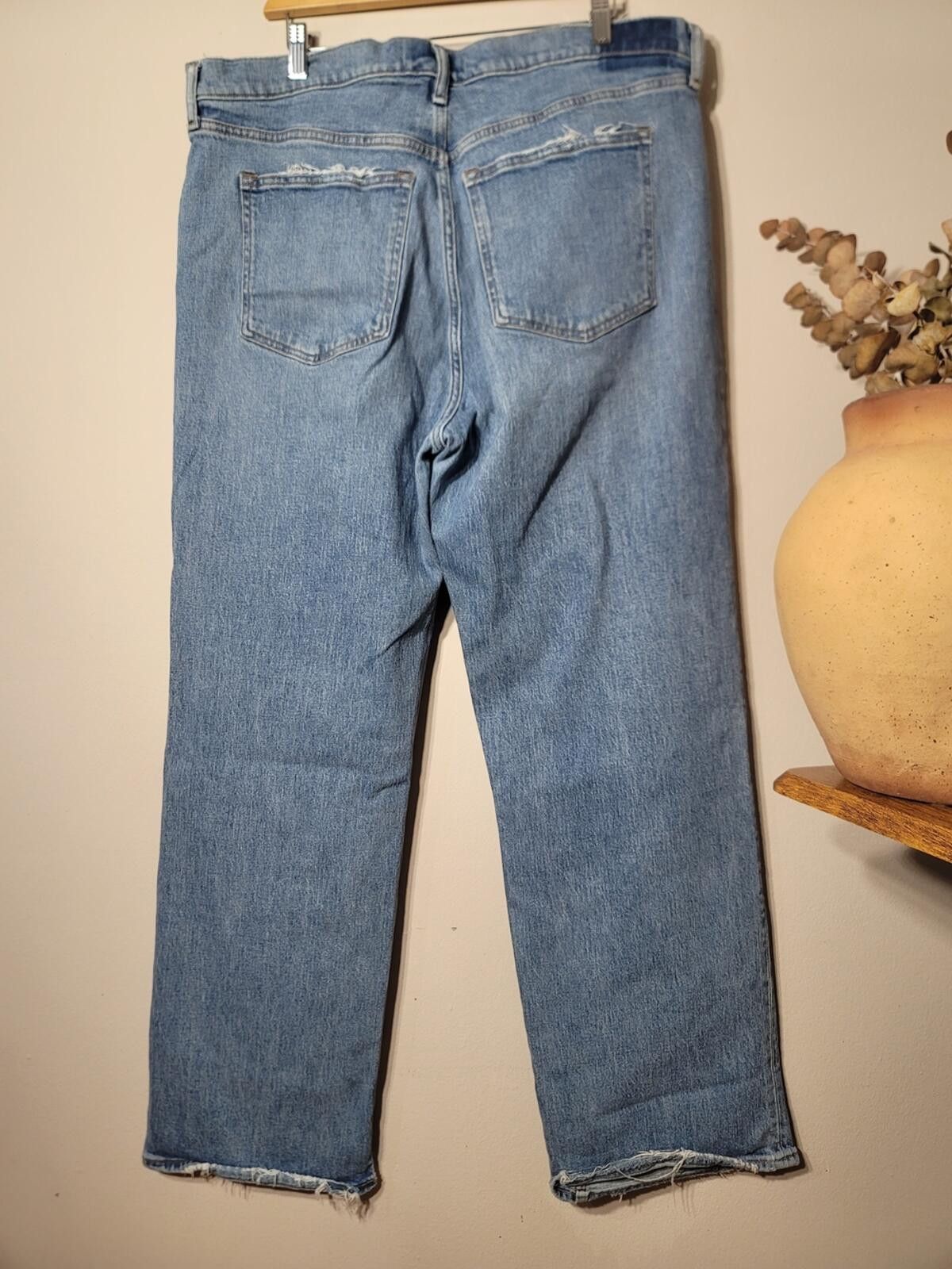 Abercrombie & Fitch Abercrombie & Fitch '90s Relaxed Jean Sz 18r Denim Mimimal Size 34" / US 12 / IT 48 - 7 Thumbnail
