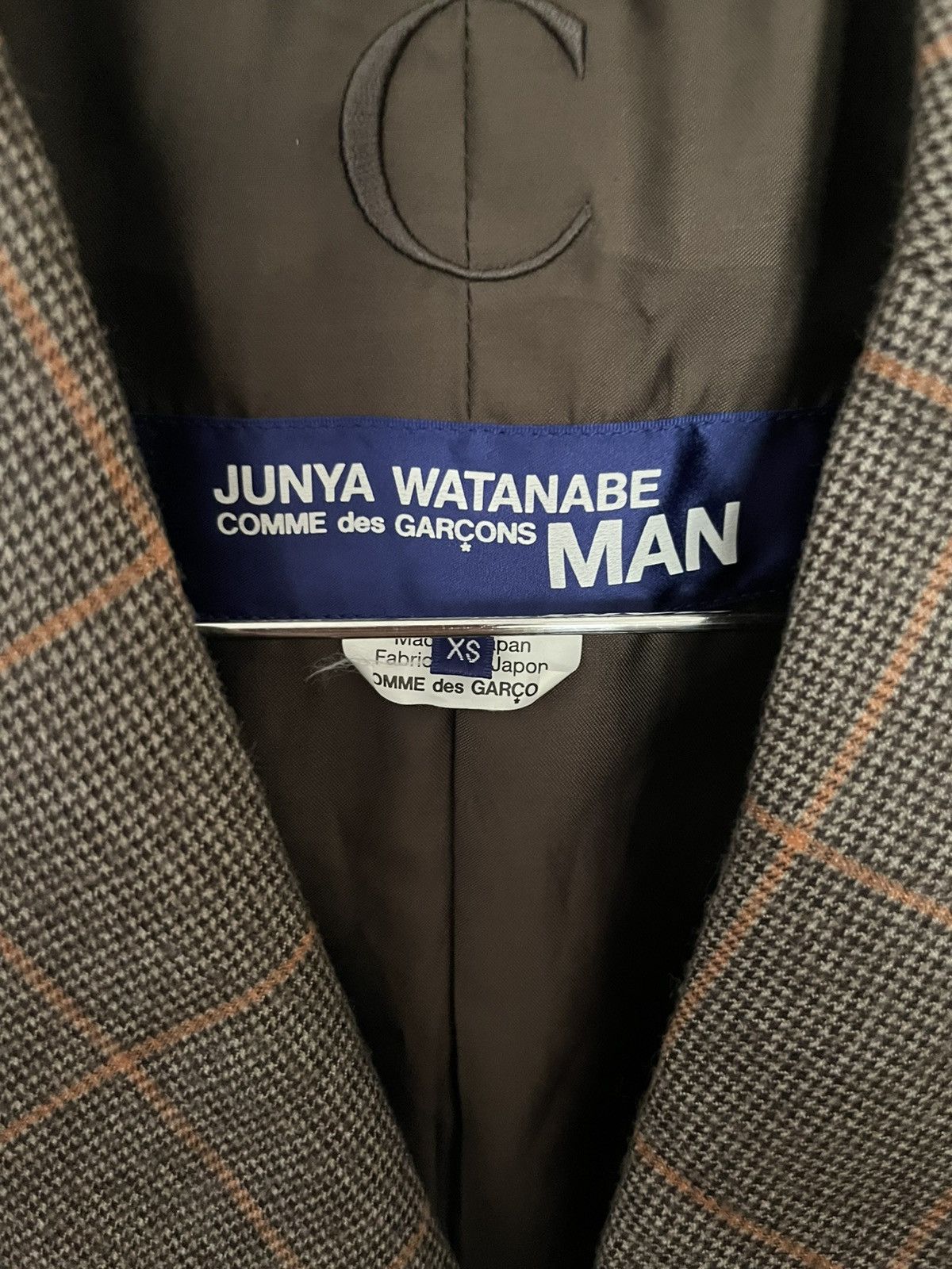 Comme des Garcons Junya Watanabe MAN MA-1 Switching Plaid Jacket Size 42S - 2 Thumbnail