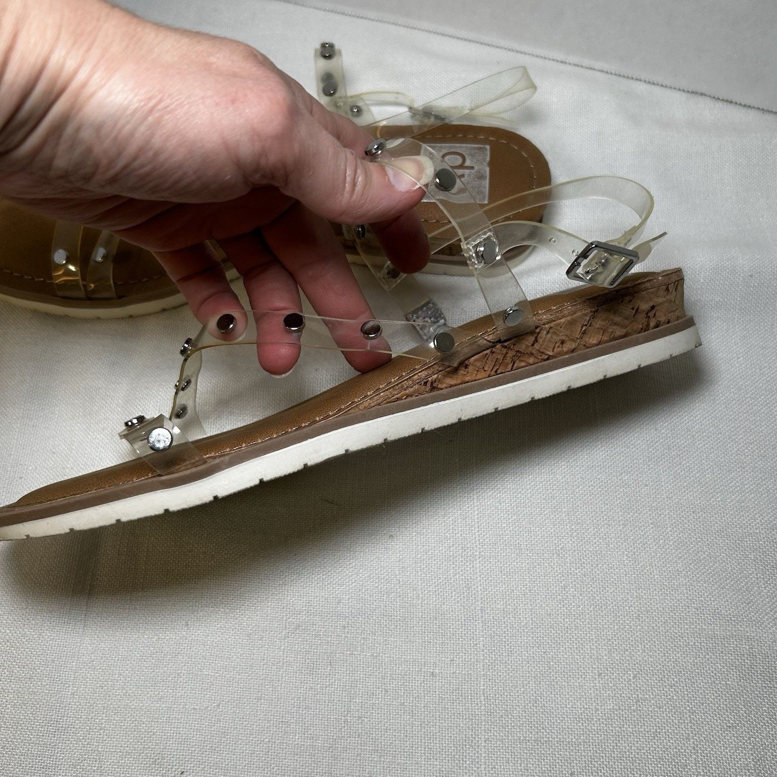 Dolce Vita Dolce Vita DV Sandals sz 9 Clear Straps Buckle Comfy Casual Size US 9 / IT 39 - 5 Thumbnail