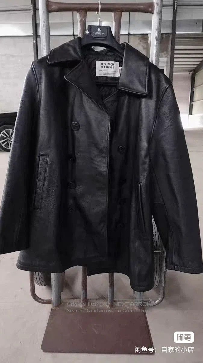 Schott Schott C 740 Navy Fur Coat Size US XL / EU 56 / 4 - 1 Thumbnail