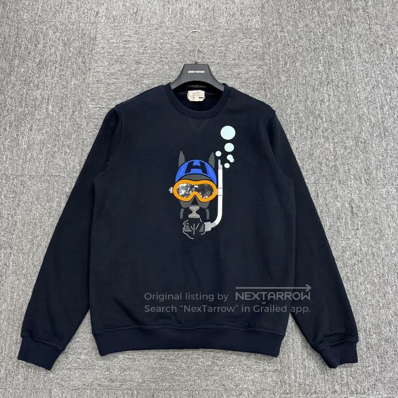 Hermes Hermes Diving Pattern Hoodie Size US S / EU 44-46 / 1 - 1 Thumbnail