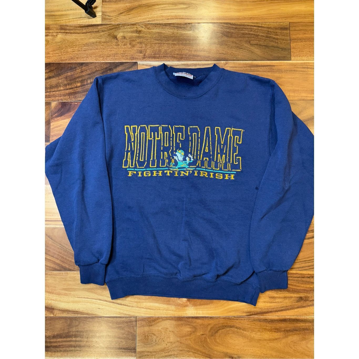 Vintage Size M - Notre Dame 1990s Vintage sweatshirt Crewneck Embroi Size US M / EU 48-50 / 2 - 1 Thumbnail