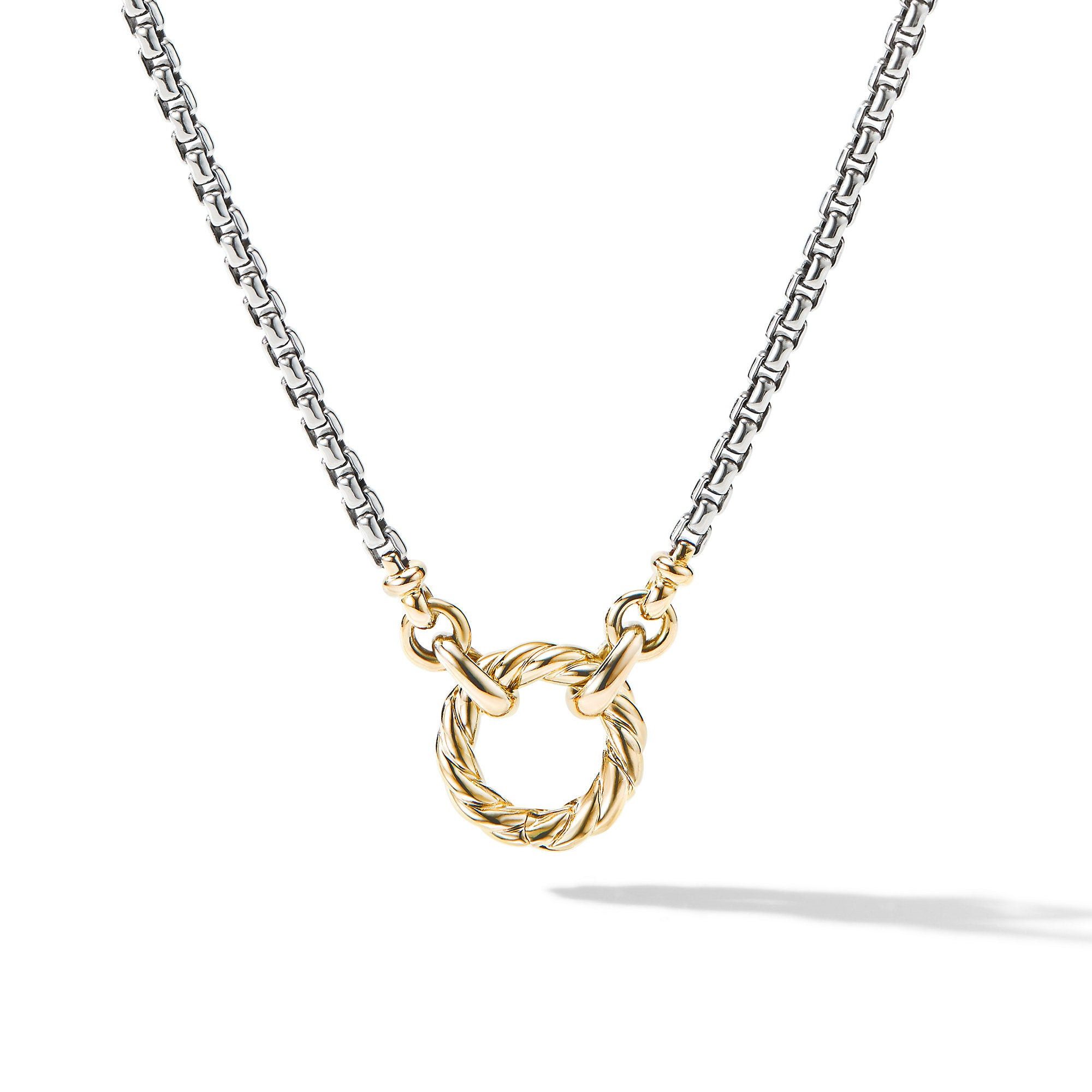 David Yurman o1w1db10525 N14170 Necklace in Silver with 18K Yellow Gold Size ONE SIZE - 1 Thumbnail