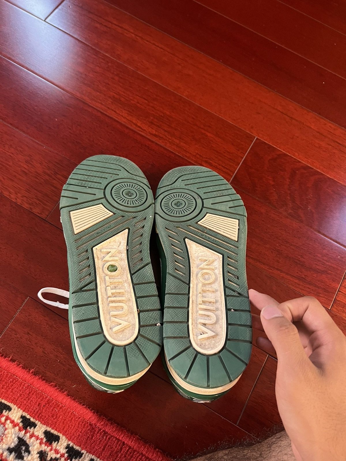 Louis Vuitton × Virgil Abloh Louis Vuitton Virgil Ablob LV Trainer Size US 9 / EU 42 - 5 Thumbnail