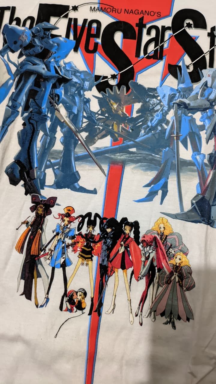 Anime VINTAGE RARE Five Star Stories Anime Sealed Screenstars Size US L / EU 52-54 / 3 - 2 Thumbnail