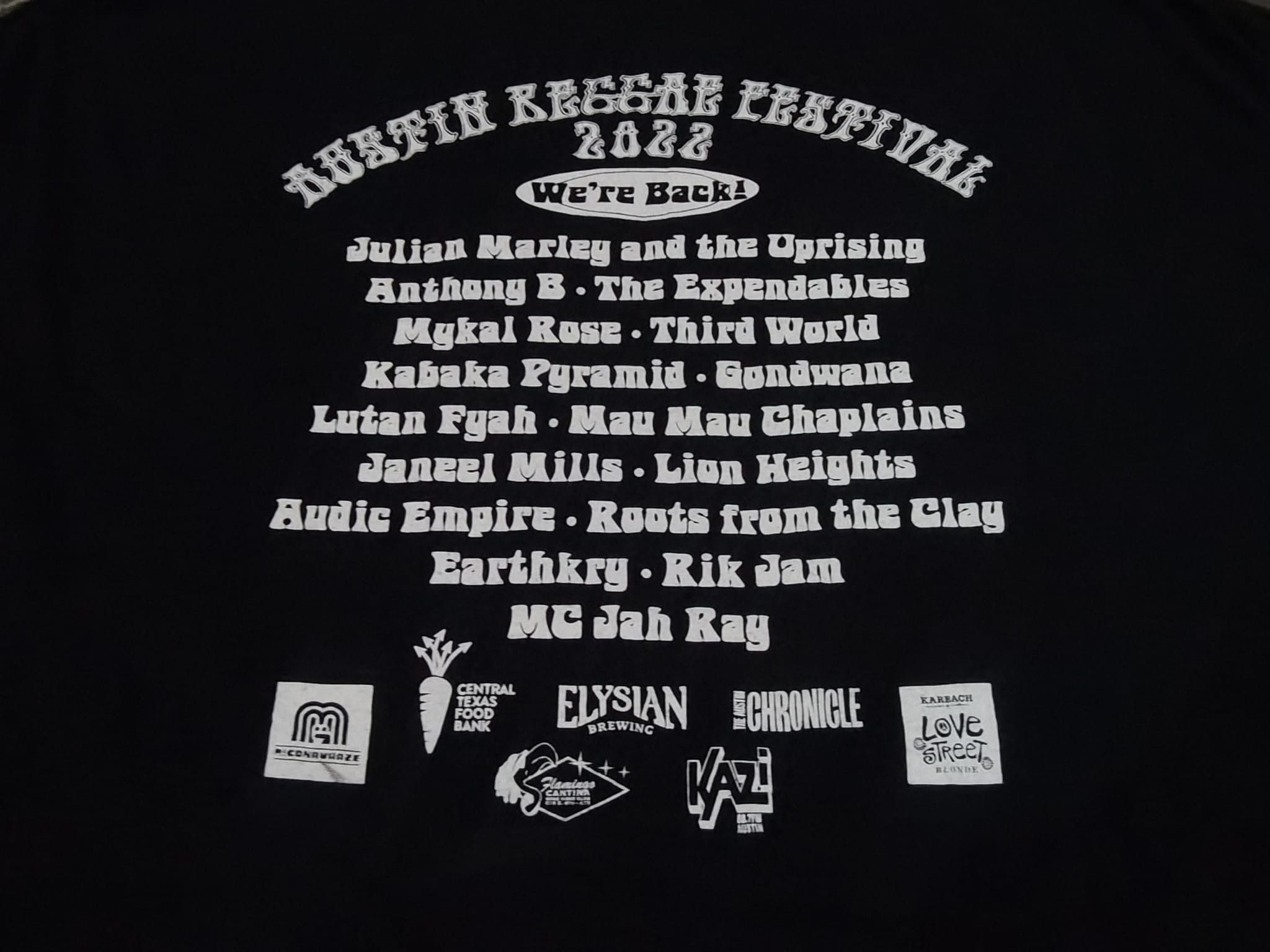 Band Tees × Gildan Austin Reggae Festival 2022 tee L 3437 Size US L / EU 52-54 / 3 - 4 Thumbnail