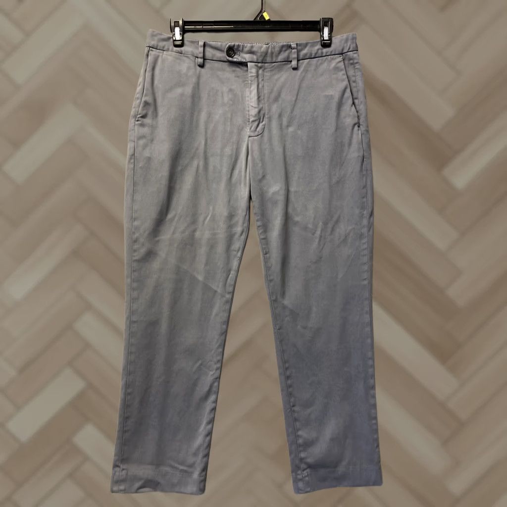 Bonobos Bonobos Chino Pants Men's 34x28 Gray Slim Flat Front Regular Inseam 28 Style: Chino Size US 34 / EU 50 - 1 Thumbnail