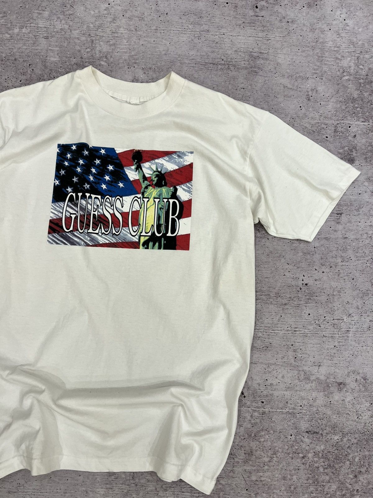 Guess 🩸RARE🩸Guess Club Vintage Made in USA T Shirt Size US L / EU 52-54 / 3 - 3 Thumbnail