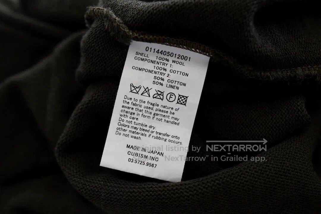 Visvim Green Long Sleeve Sweater with Contrast Elbow Patches. Size US S / EU 44-46 / 1 - 5 Thumbnail