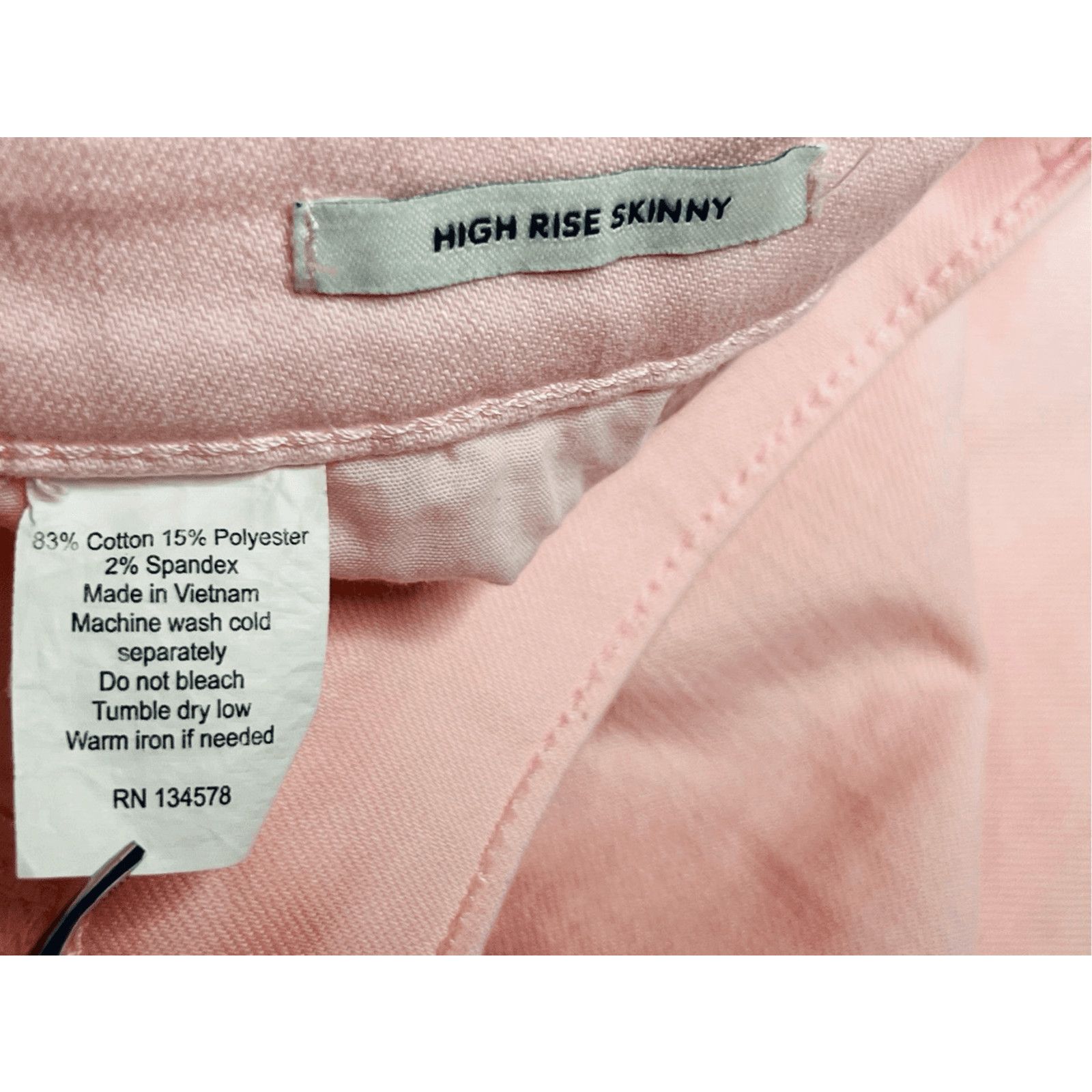 Vineyard Vines Vineyard Vines High Rise Stretch Skinny Jean Pink 31 Casual Size 31" - 9 Thumbnail