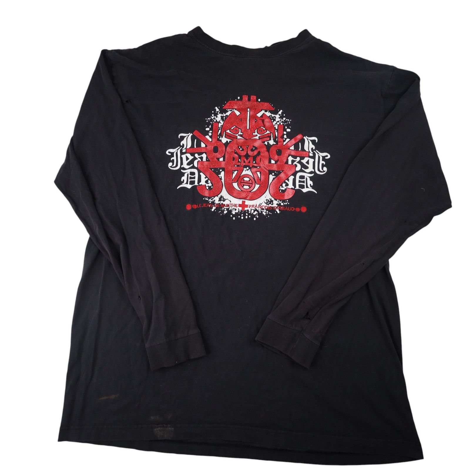 Marithe + Francois Girbaud × Vintage VTG Y2k Marithe + Francois Girbaud Graffiti Long Sleeve T Size US L / EU 52-54 / 3 - 1 Thumbnail