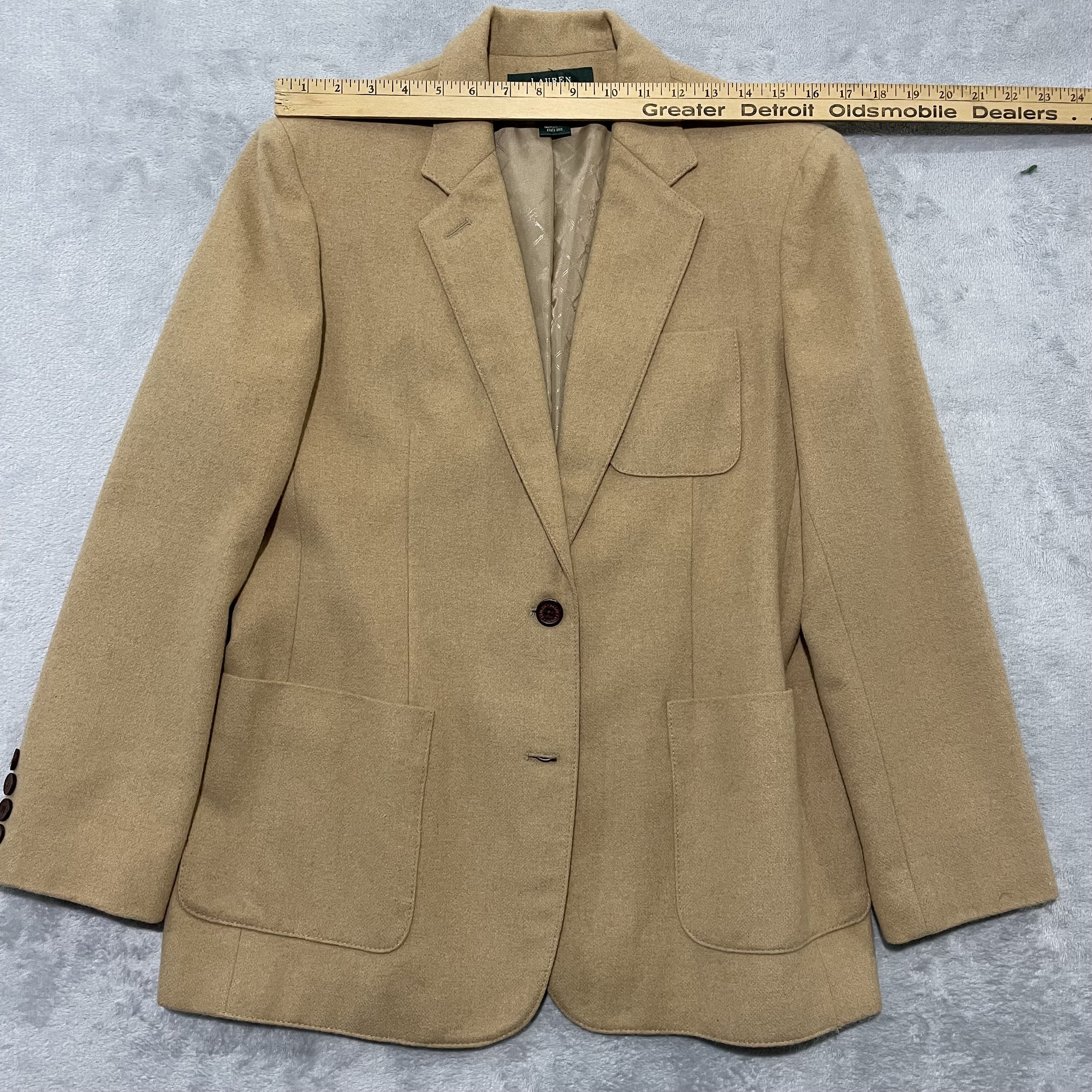 Lauren Ralph Lauren Lauren Ralph Lauren Camel Hair Blazer Women's 12P Sportcoat Size XL / US 12-14 / IT 48-50 - 11 Thumbnail