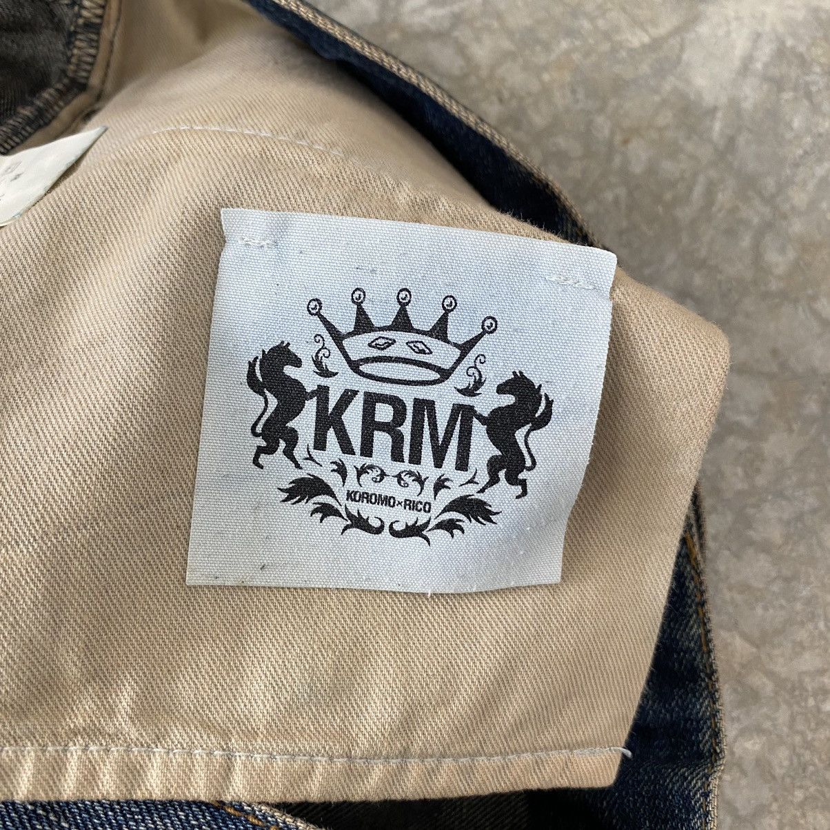 Japanese Brand Koromo X Rico Japan Mud Blue Distressed Flared Denim Jeans Size US 30 / EU 46 - 20 Thumbnail