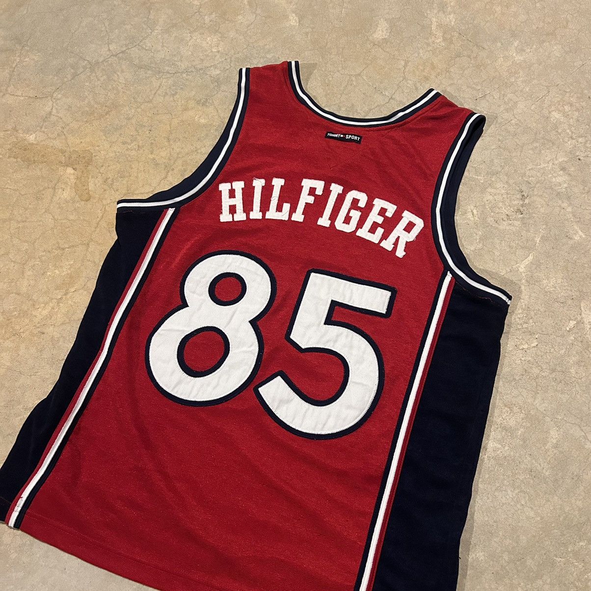 Tommy Hilfiger × Vintage Crazy Vintage 90s Tommy Jeans Sport Basketball Jersey Rare Size US M / EU 48-50 / 2 - 8 Thumbnail