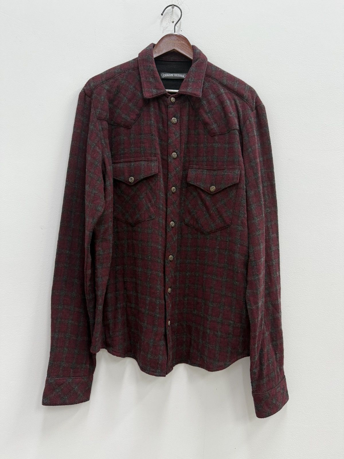 Chrome Hearts Chrome Hearts cross patchwork leather shirt Size US XL / EU 56 / 4 - 1 Thumbnail