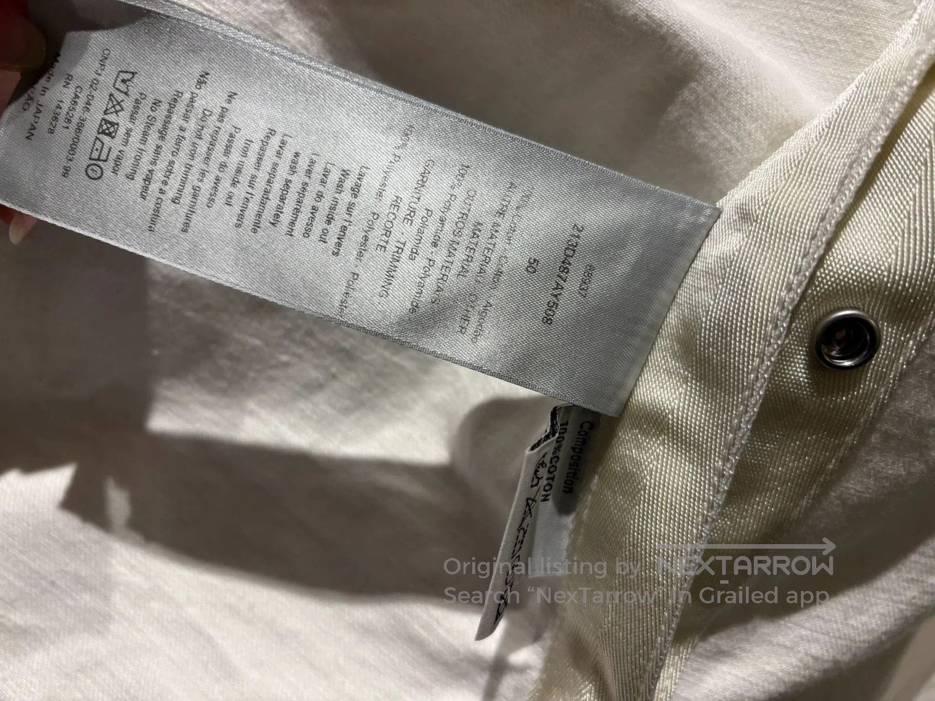 Dior Dior Sacai White Embroidered Denim Jacket. Size US L / EU 52-54 / 3 - 3 Thumbnail