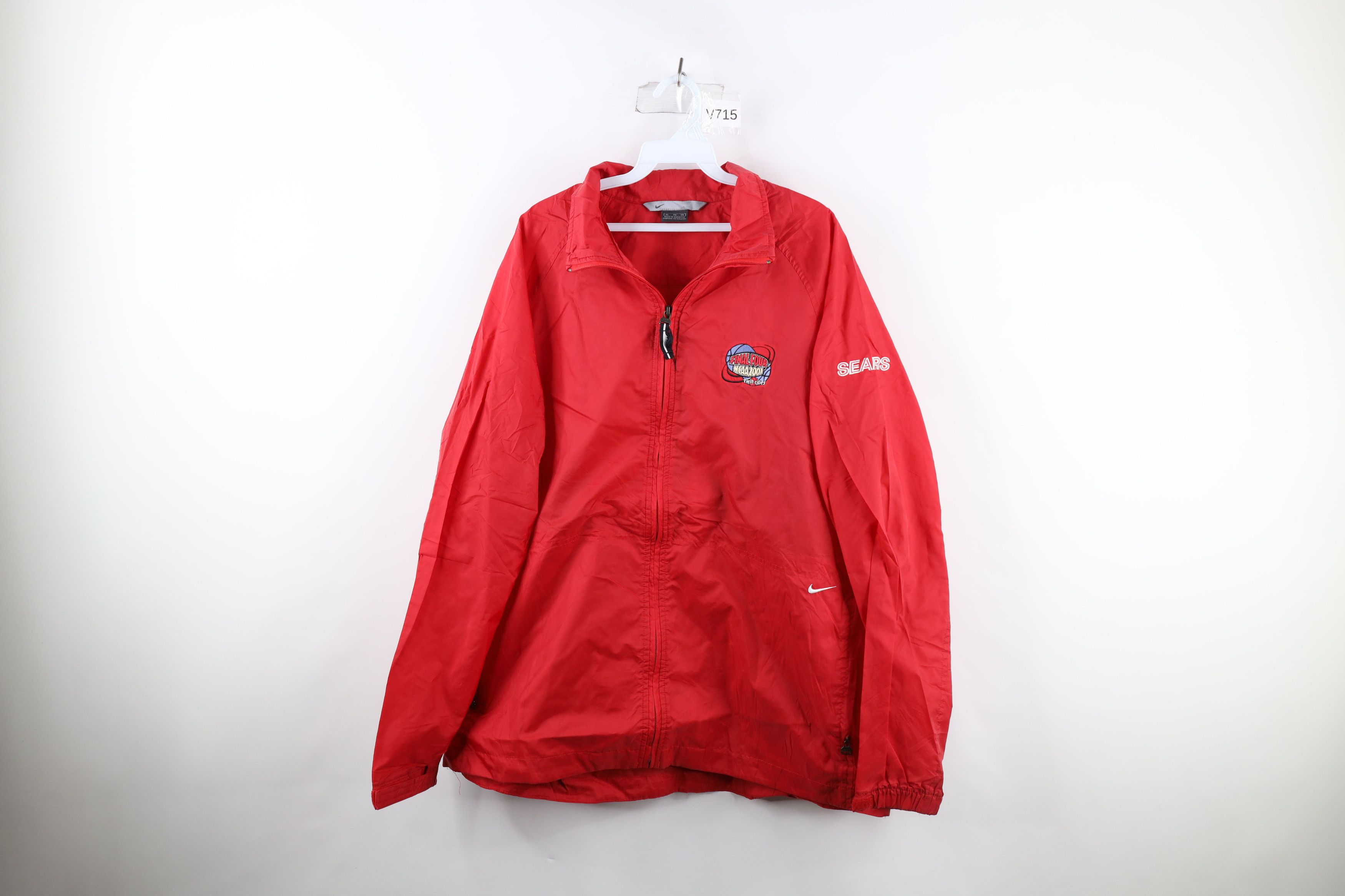 image of Nike Mini Swoosh 2001 NCAA Final Four Jacket Red, Men's (Size XL)