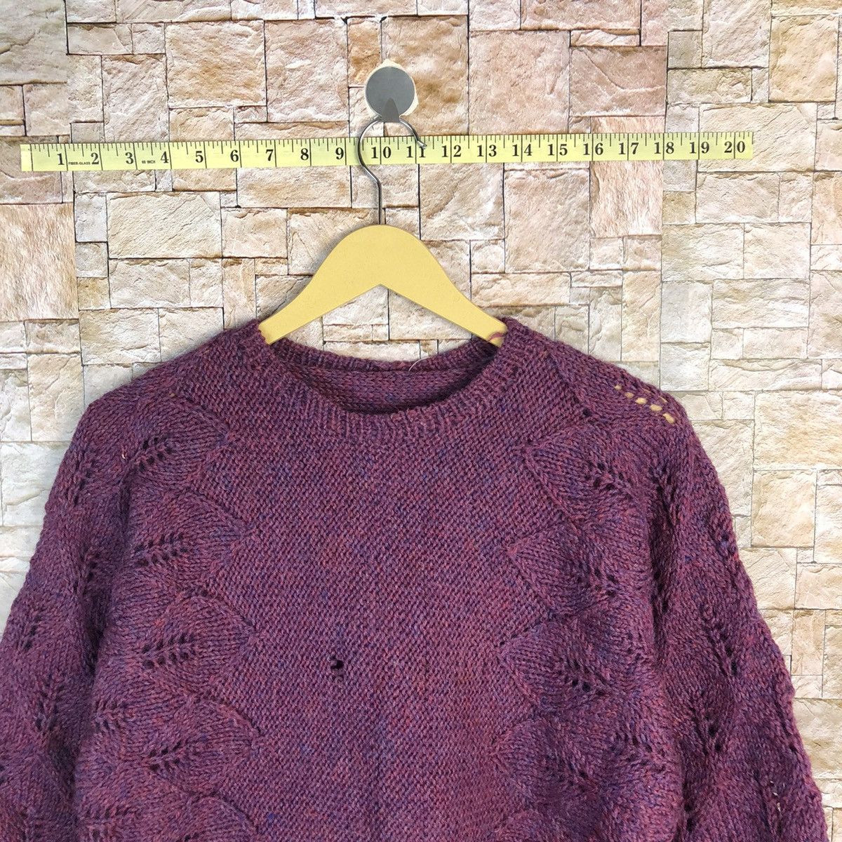 Homespun Knitwear Japanese Brand Purple Knitwear #A376 Size XS / US 0-2 / IT 36-38 - 2 Thumbnail