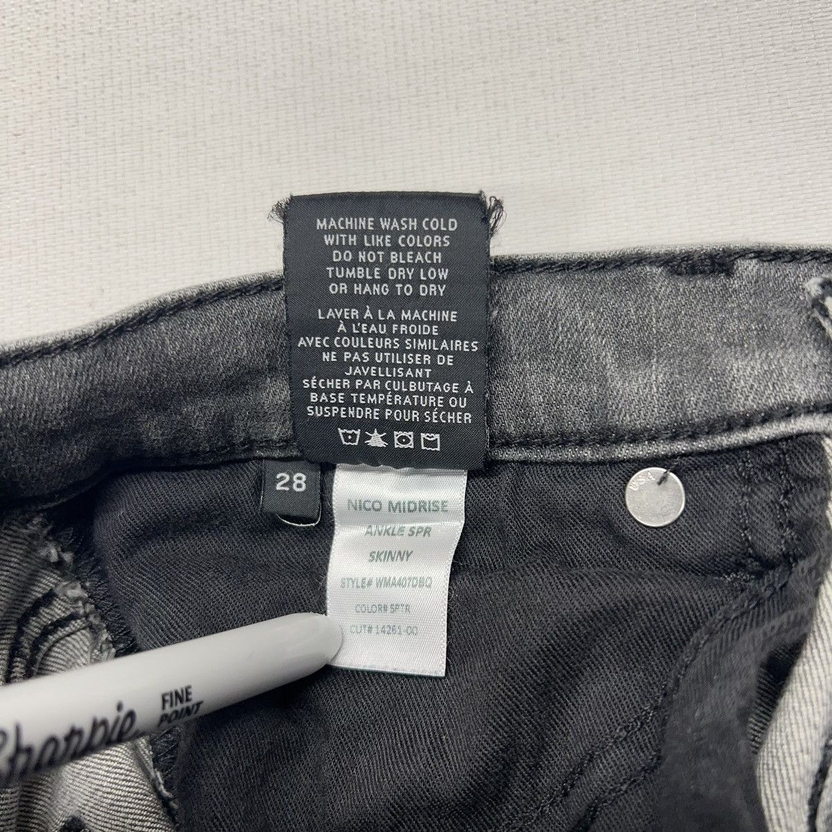 Hudson Hudson Jeans Grey Nico Mid Rise Super Skinny Denim Washed Size 28" / US 6 / IT 42 - 9 Thumbnail