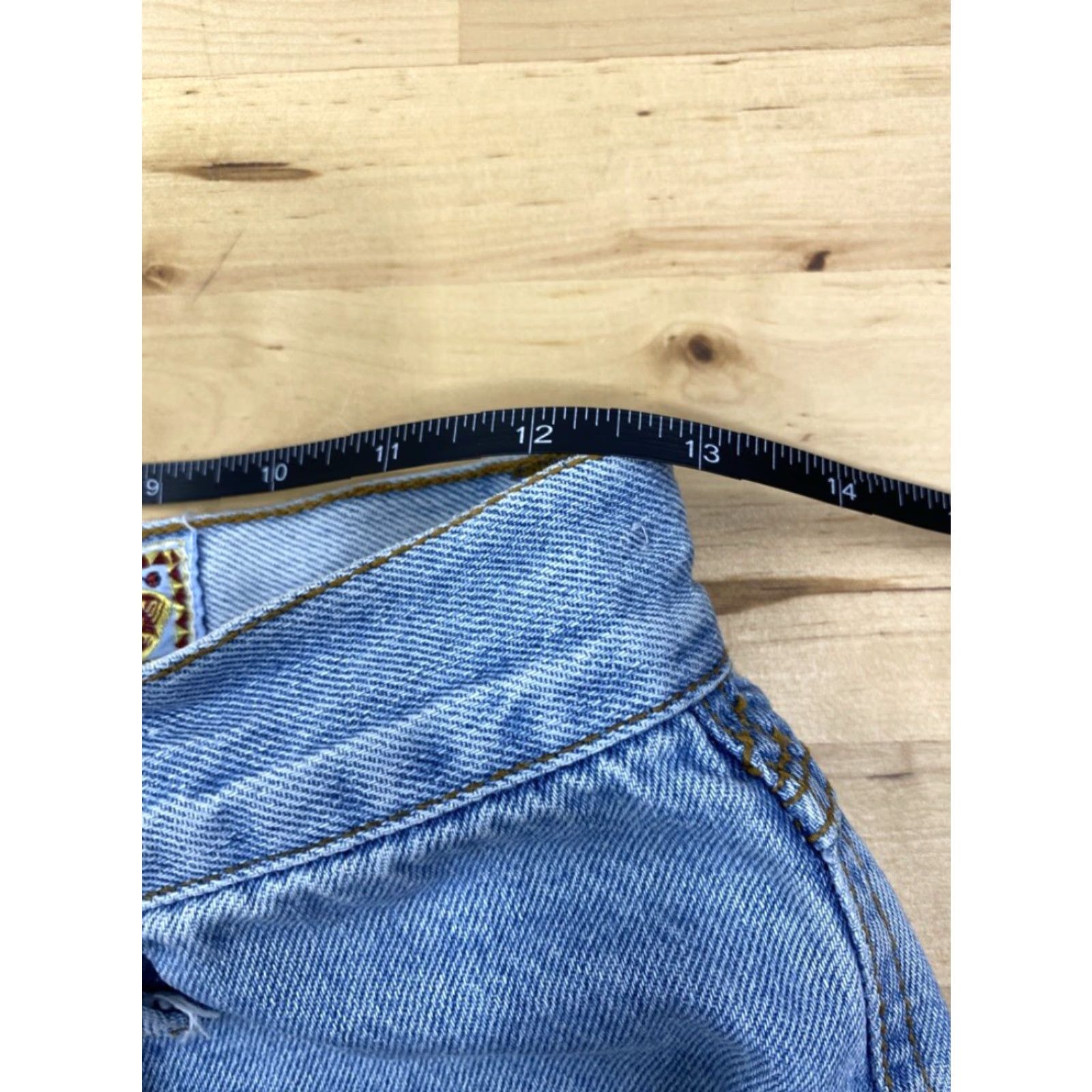 Vintage Jou Jou Classic Jean Shorts Size 13 Stone Wash #3171 Size 34" / US 12 / IT 48 - 7 Thumbnail