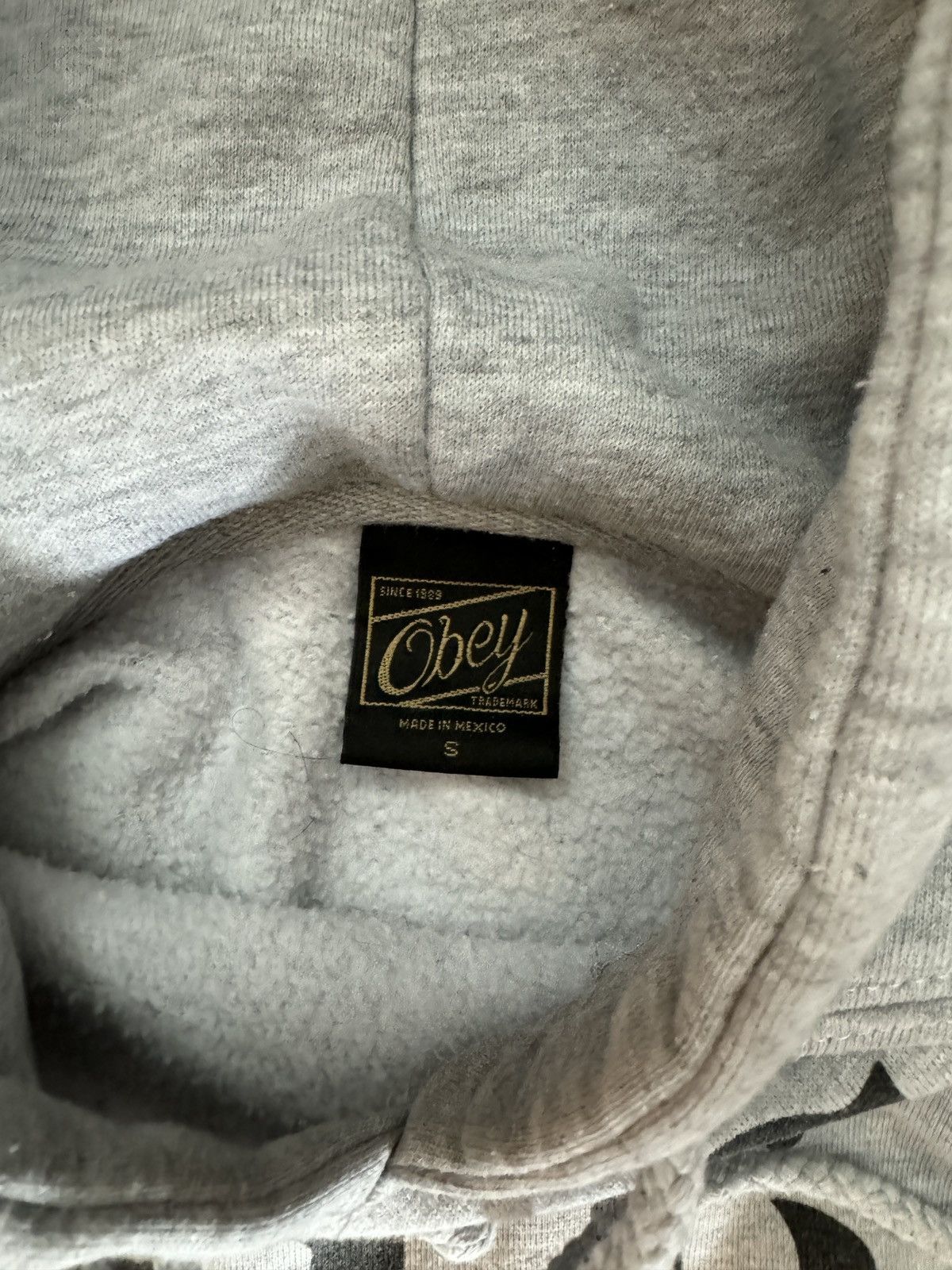 Obey × Vintage Obey Grey Hoodie Size S / US 4 / IT 40 - 4 Thumbnail