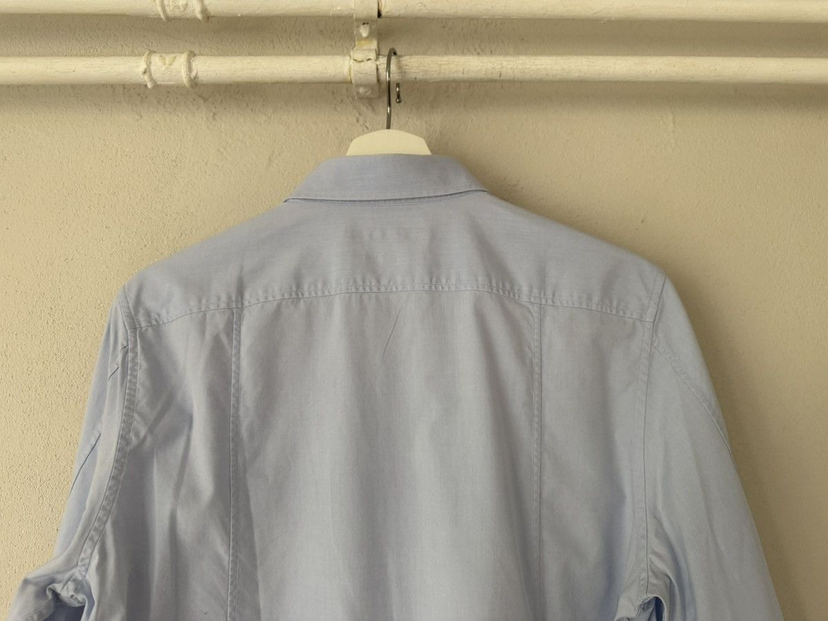 Gucci Light Blue Slim Shirt with Mother of Pewrl Buttons Size US M / EU 48-50 / 2 - 9 Thumbnail