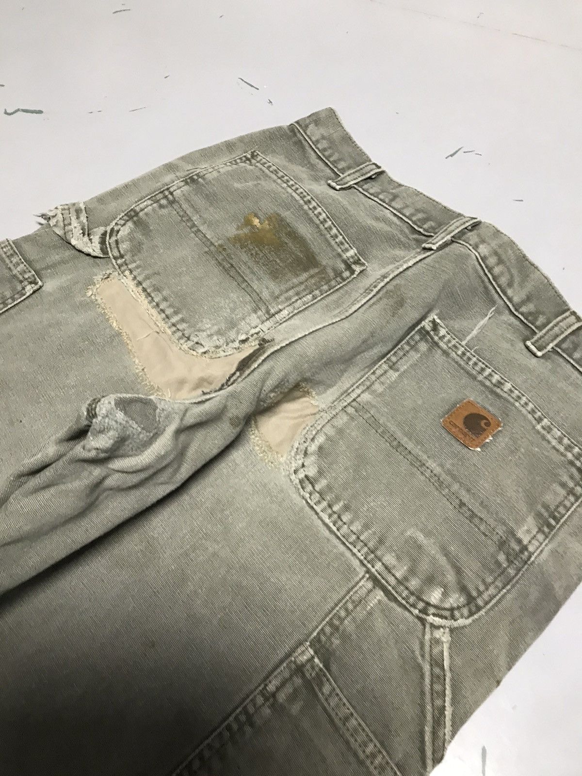 Carhartt Rare Vintage Carhartt B111 MOS blanket line carpenter denim Size US 30 / EU 46 - 5 Thumbnail
