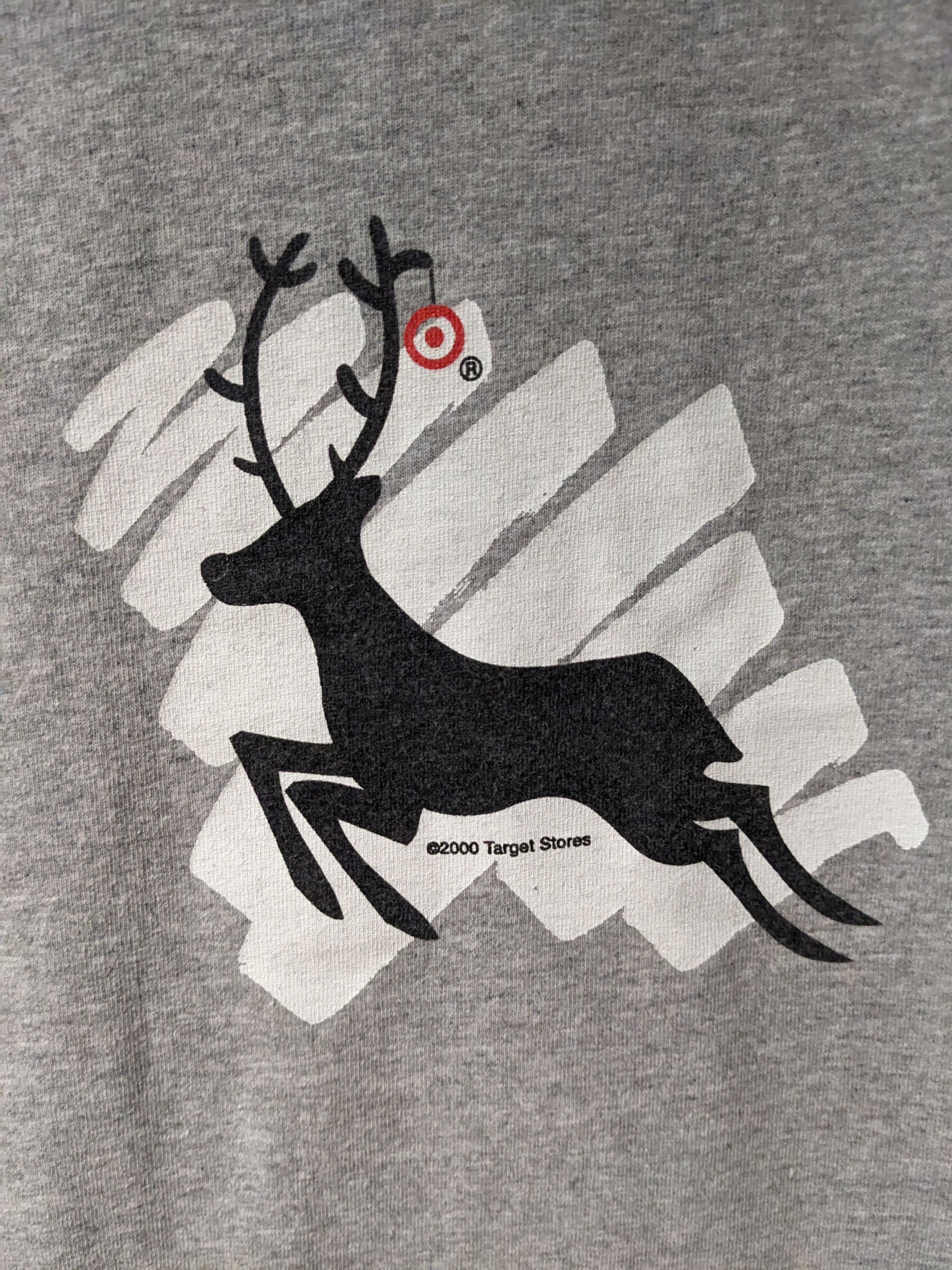 Gildan × Vintage Vintage 2000 Target Christmas Reindeer Logo X-Large T-Shirt Size US XL / EU 56 / 4 - 2 Thumbnail
