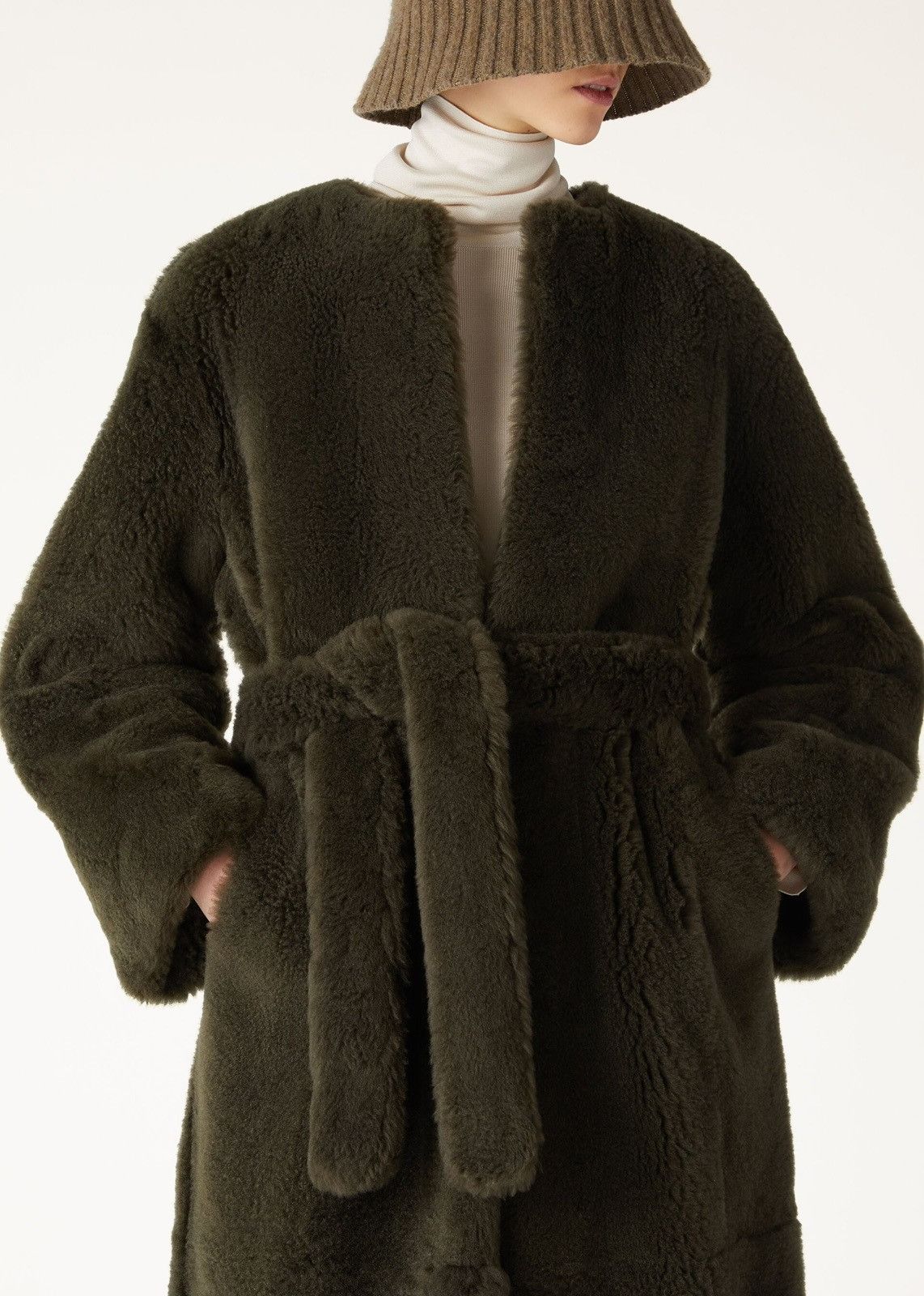 Loro Piana o1srvl11e0526 FAO3718 Keir Coat in Green Size L / US 10 / IT 46 - 8 Thumbnail