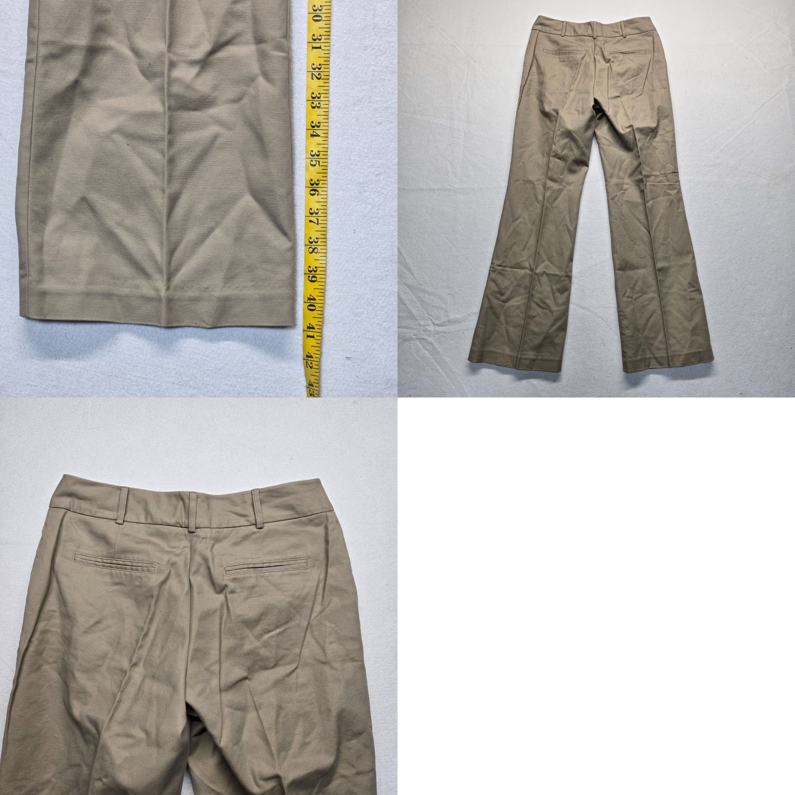 Worthington Worthington Modern Pants Tan Beige Womens Size 4 Dress Slacks Everyday Pockets Regular Front Flat Front Size 27" / US 4 / IT 40 - 8 Thumbnail