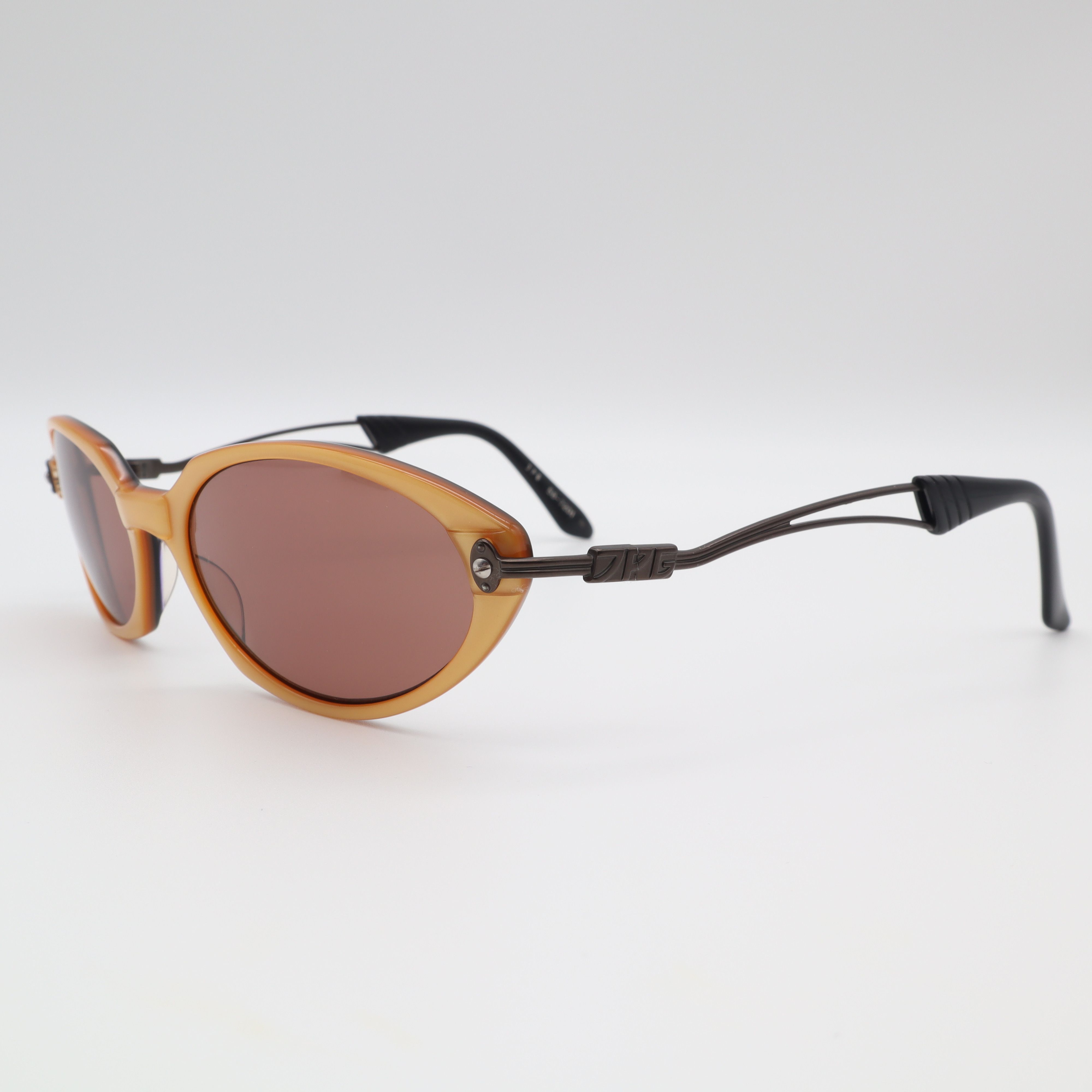 image of Vintage Jean Paul Gaultier Sunglasses Japan 90's in Yellow, Men's