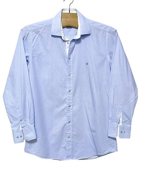 🔥 Givenchy 4G shirt long sleeve cotton blue white stripe