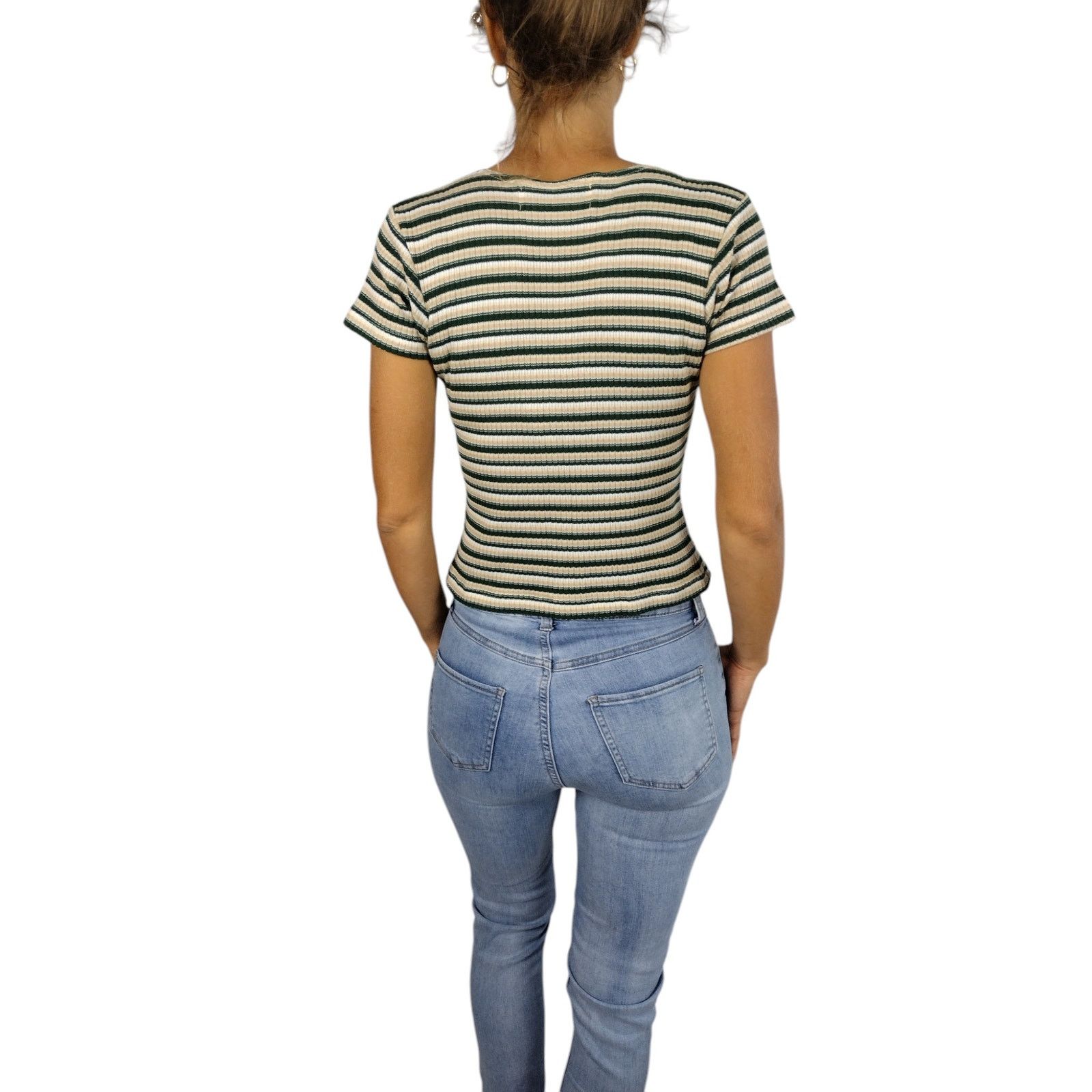 Vintage Vintage Y2K Striped Tiny Tee Size XS / US 0-2 / IT 36-38 - 5 Thumbnail