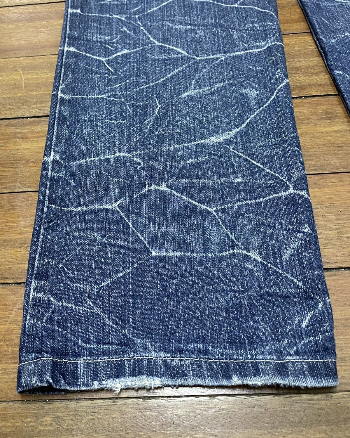 14th Addiction × Japanese Brand × Le Grande Bleu (L.G.B.) Rare Design Vintage Brand Nylaus Double Waist Jeans 2000s Size US 33 - 7 Thumbnail