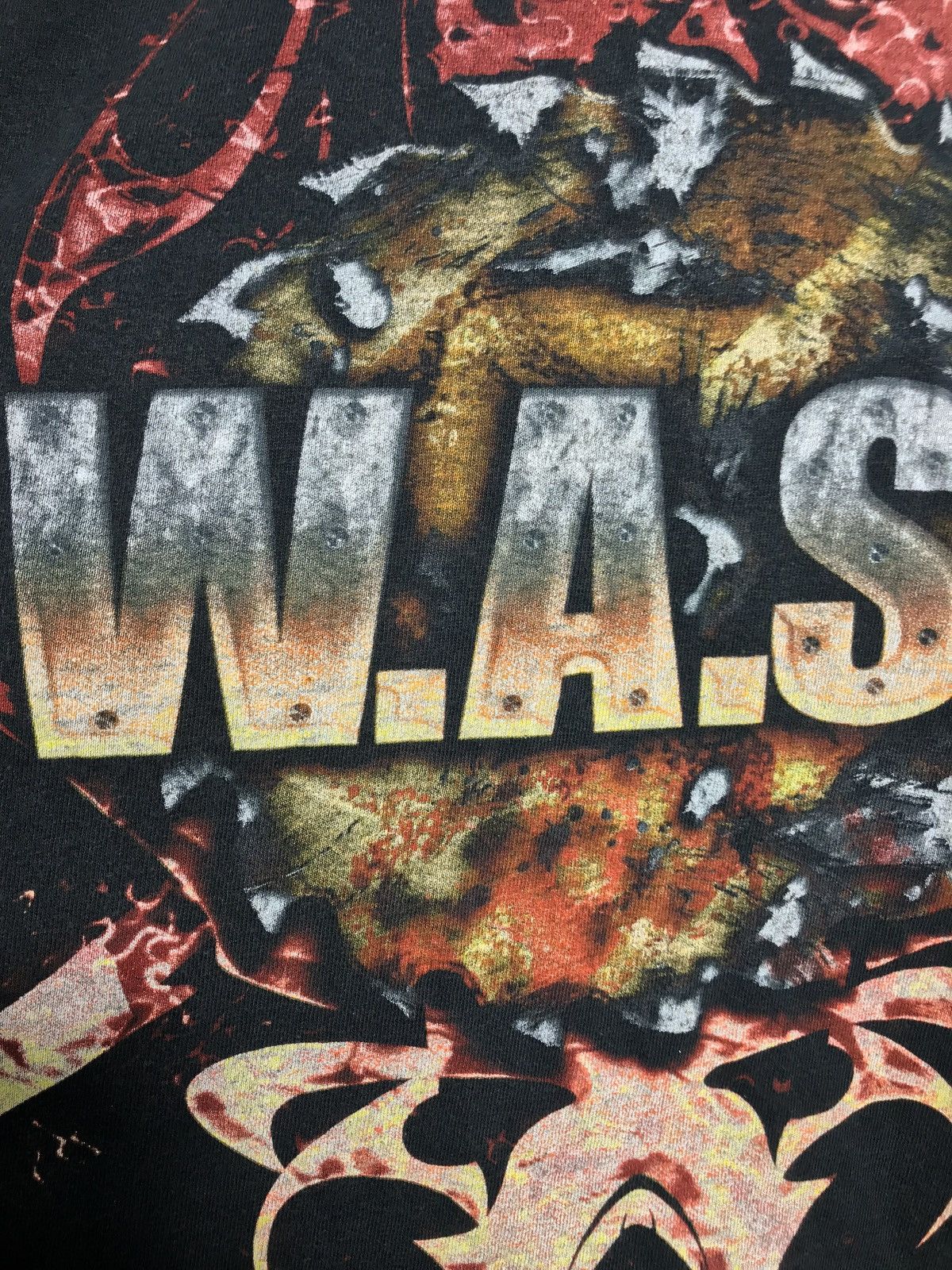 Gildan × Vintage Gildan WASP 30 years of thunder shirt band rock cotton black Size US M / EU 48-50 / 2 - 5 Thumbnail