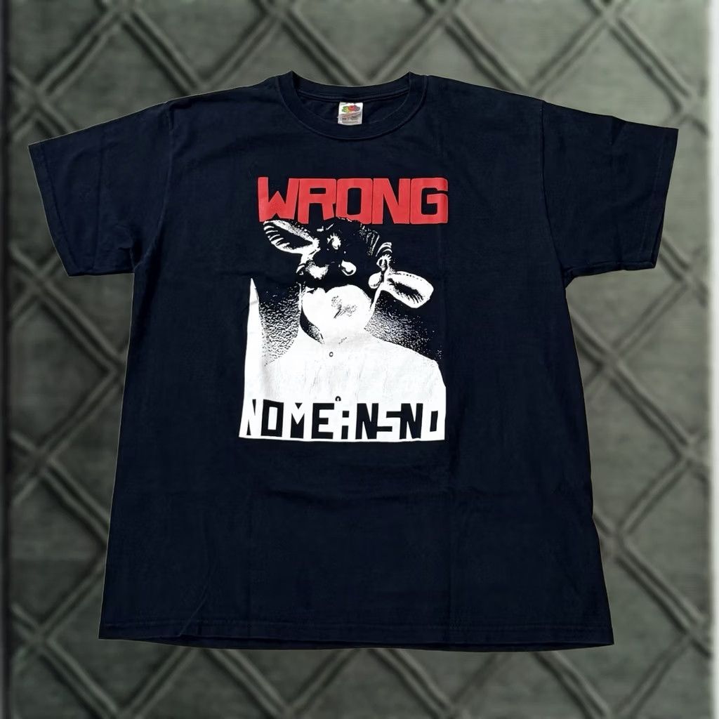 Fruit Of The Loom VINTAGE Nomeansno Be Strong Wrong Shirt XL Black Cotton Crew Neck Short Sleeve Graphic Print Men 90s Punk Rock Band Fruit of the Loom T-Shirt Size US XL / EU 56 / 4 - 1 Thumbnail
