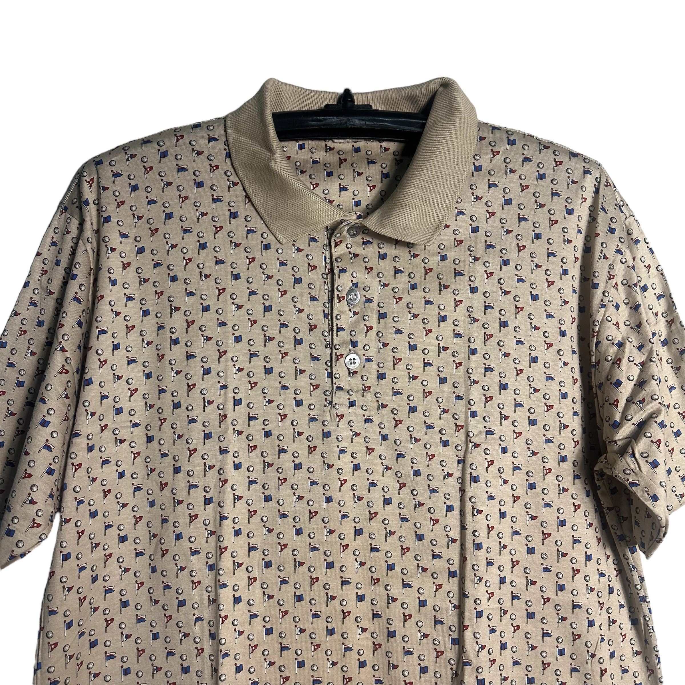 Salvatore Ferragamo 🔥RARE🔥Vintage Salvatore Ferragamo OVP Polo Shirt Size US L / EU 52-54 / 3 - 2 Thumbnail