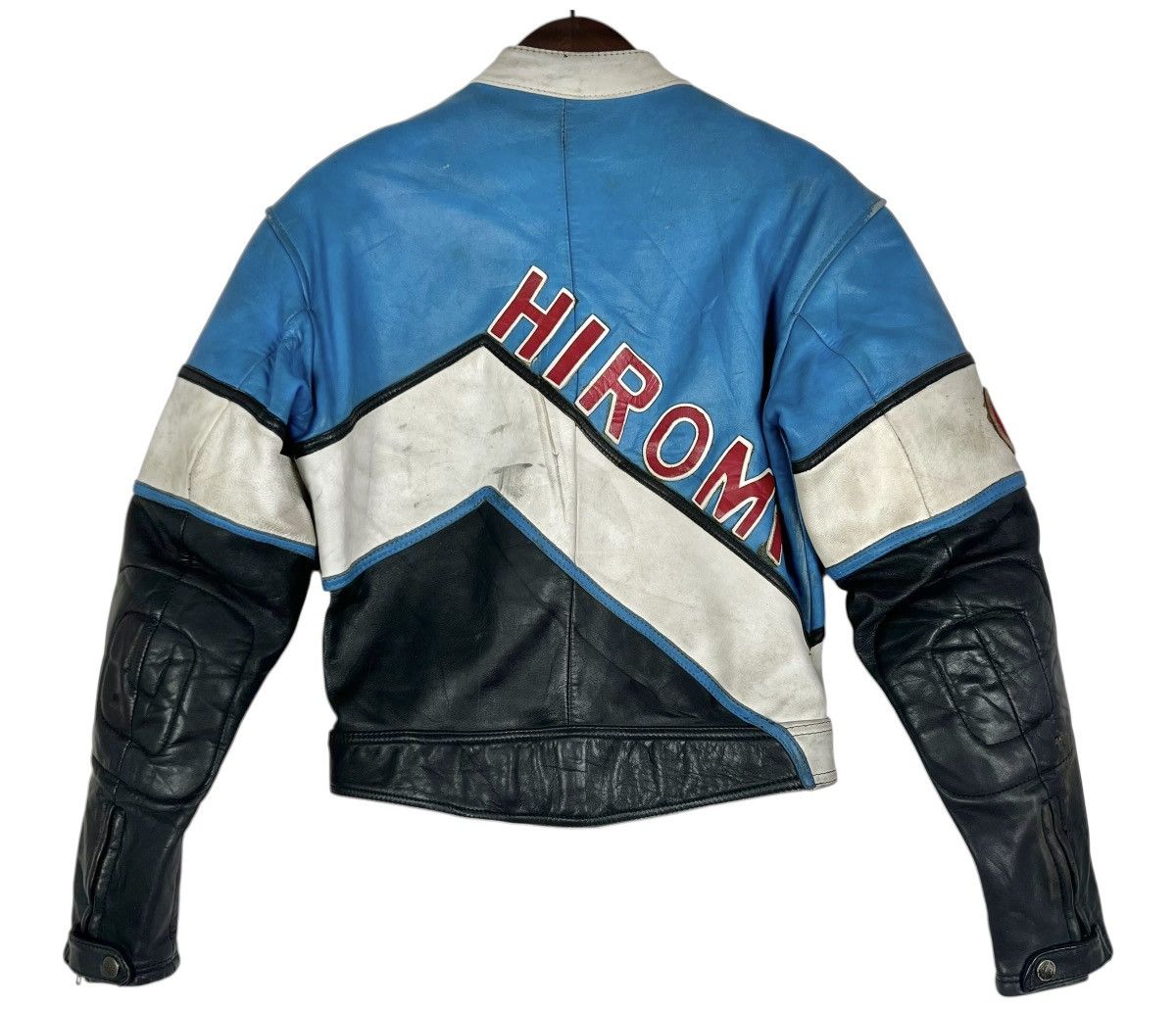 Japanese Brand 90s Vintage Racing Team Series Yamaha Dunlop Leather Jacket Size US M / EU 48-50 / 2 - 2 Thumbnail