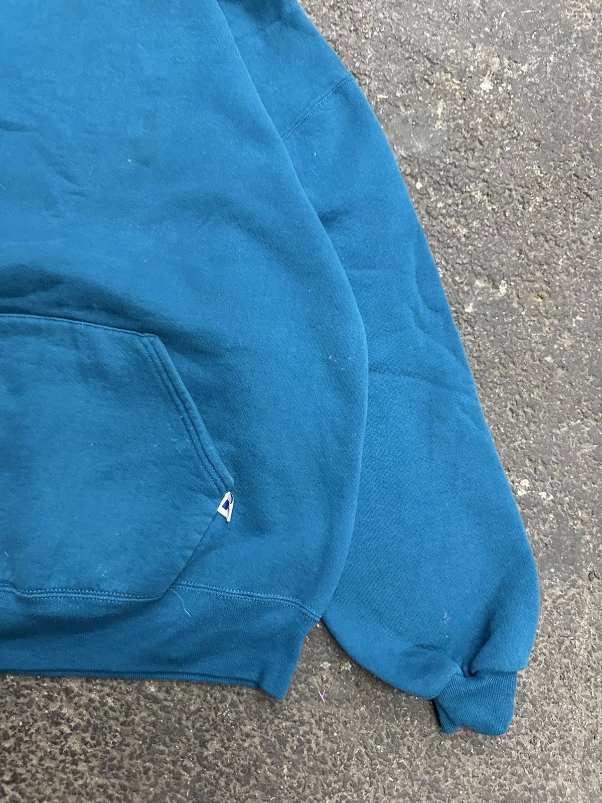 Other Y2K russell teal blank hoodie Size US L / EU 52-54 / 3 - 2 Thumbnail