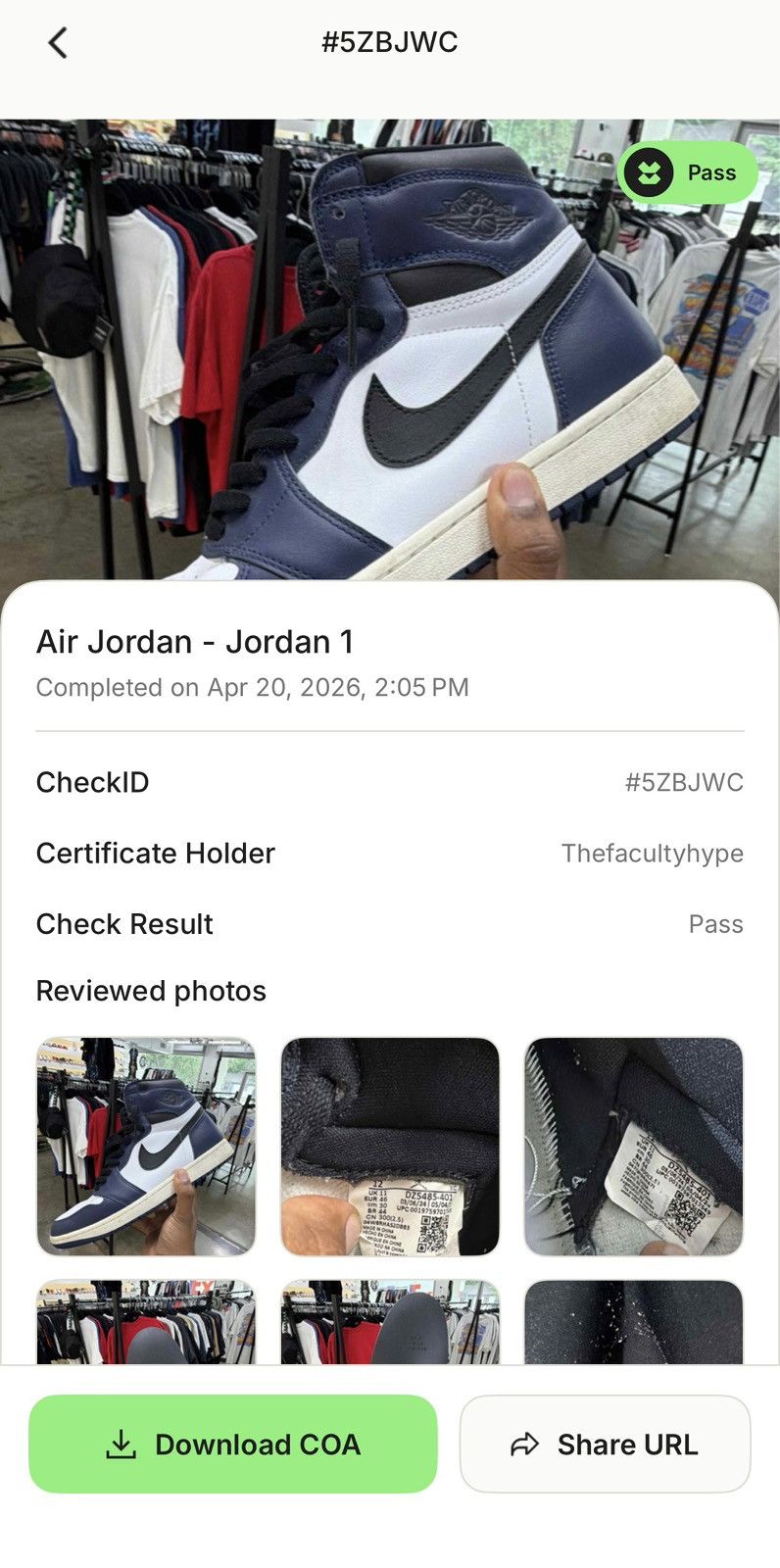 Jordan Brand Air Jordan 1 Midnight Navy Size 12 (2024) Size US 12 / EU 45 - 11 Thumbnail