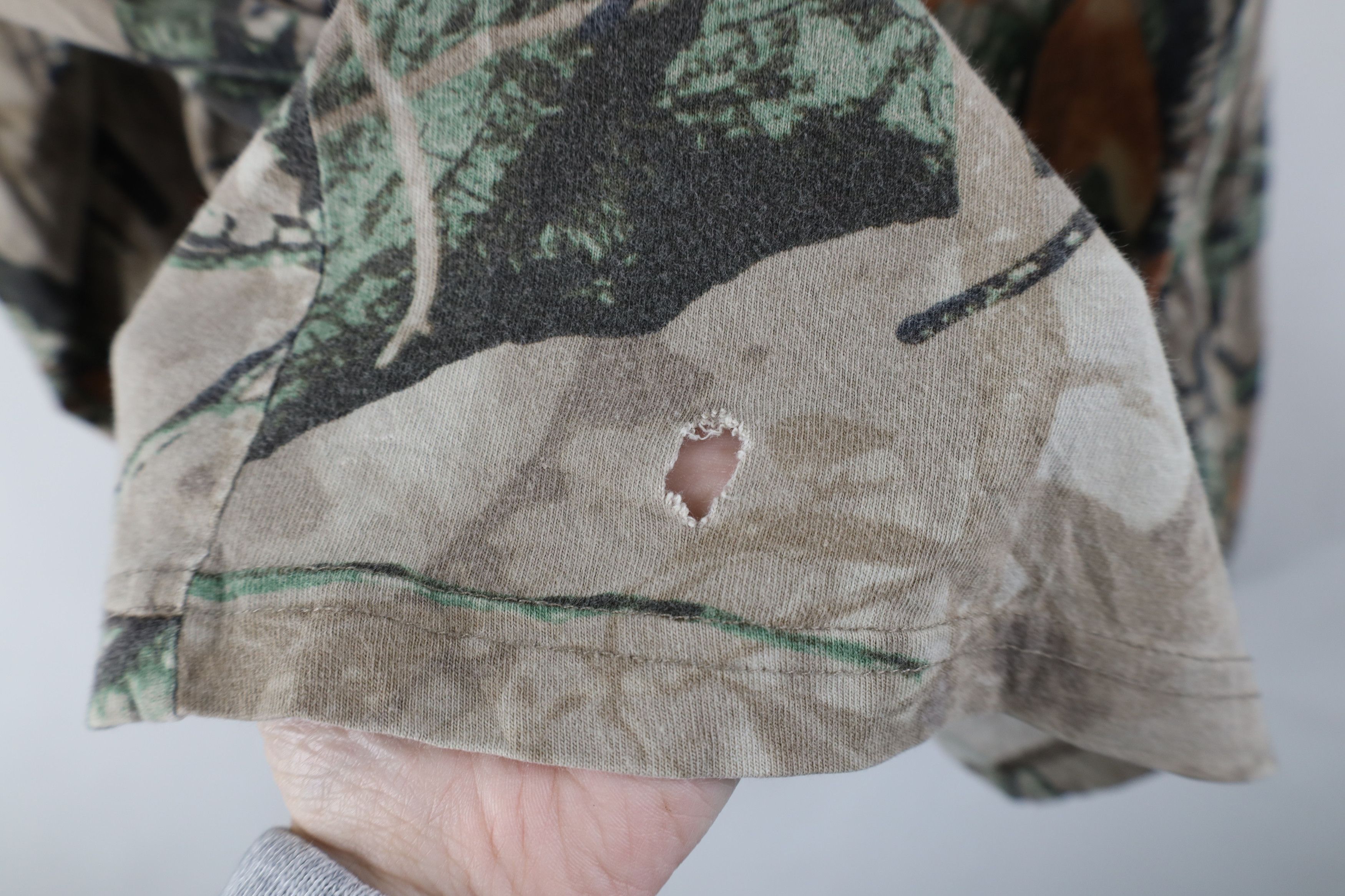 Vintage Vintage 90s Streetwear Camouflage Long Sleeve Pocket T-Shirt Size US XL / EU 56 / 4 - 4 Thumbnail