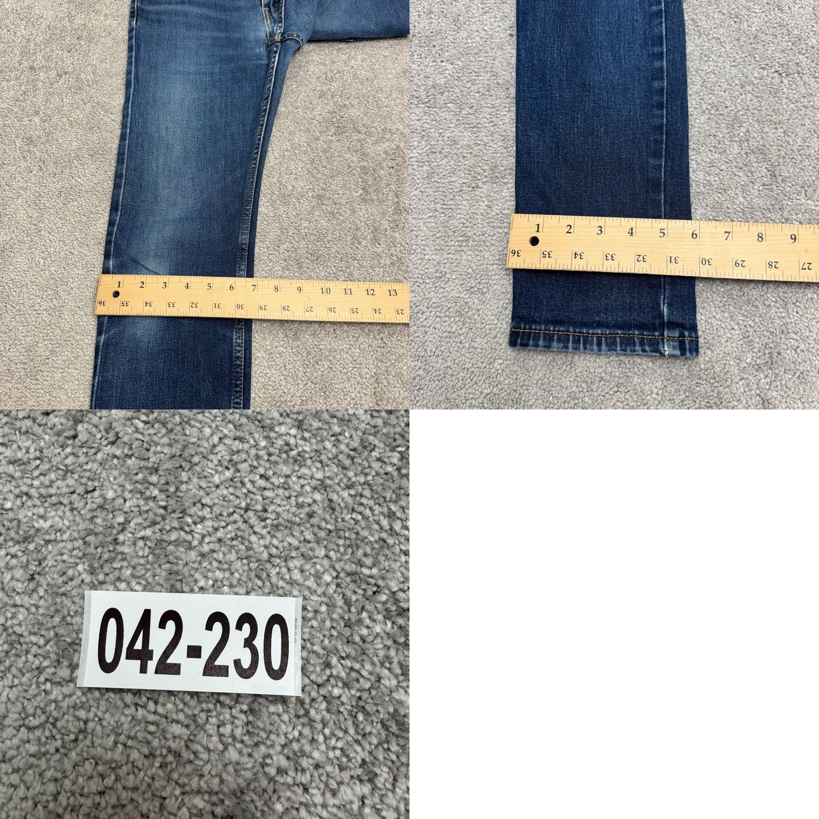Levi's Levi's 510 Skinny Jeans Mens 30x32 Blue Dark Wash Cotton Stretch Casual Denim Pants Size US 34 / EU 50 - 10 Thumbnail