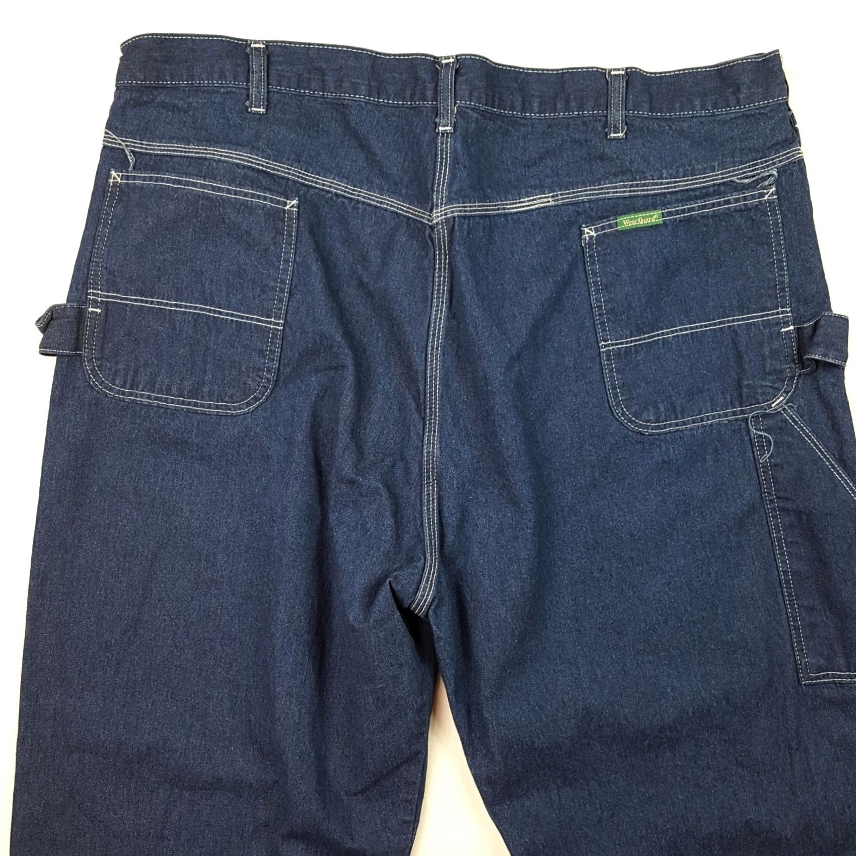 Denime VINTAGE WearGuard Carpenter Men's Jeans 44x31 Dark Denim Blue 80s 90s Workwear Relaxed Regular Mens Size US 44 / EU 60 - 5 Thumbnail