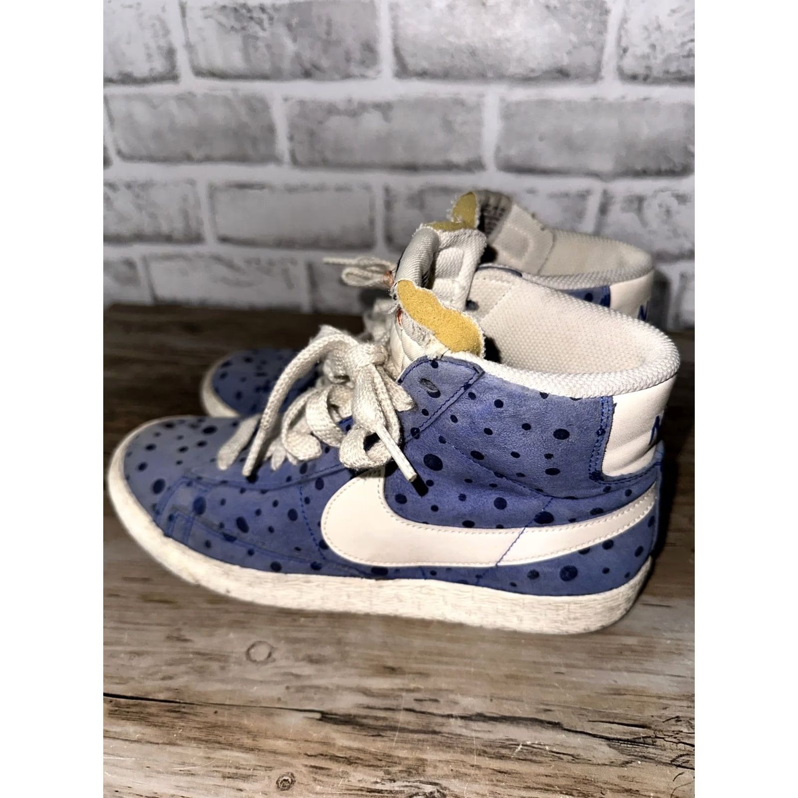 Nike VINTAGE Nike Blazer Mid Suede Women's Blue Sneaker US 7 UK 4.5 EU 38 [518171 410] Racer Size S / US 4 / IT 40 - 2 Thumbnail