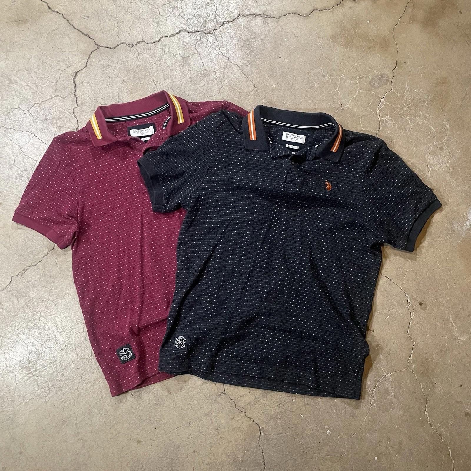 Polo Ralph Lauren X2 U.S Polo Assn. Pro Fit Mens Shirt Red Black Dotted Small Size US S / EU 44-46 / 1 - 1 Thumbnail