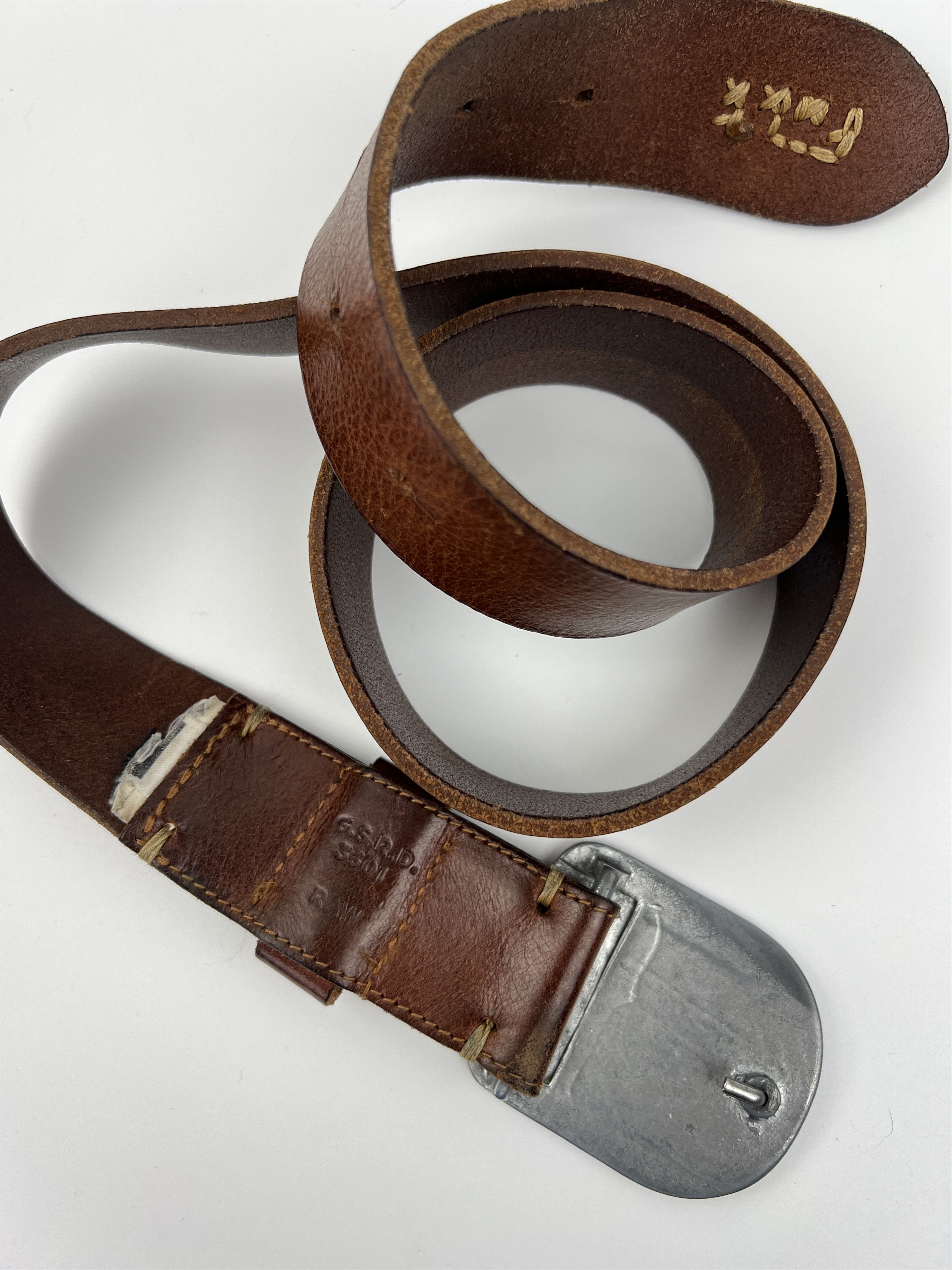 G-Star G-Star Big Buckle Logo Brown Leather Belt Size ONE SIZE - 6 Thumbnail