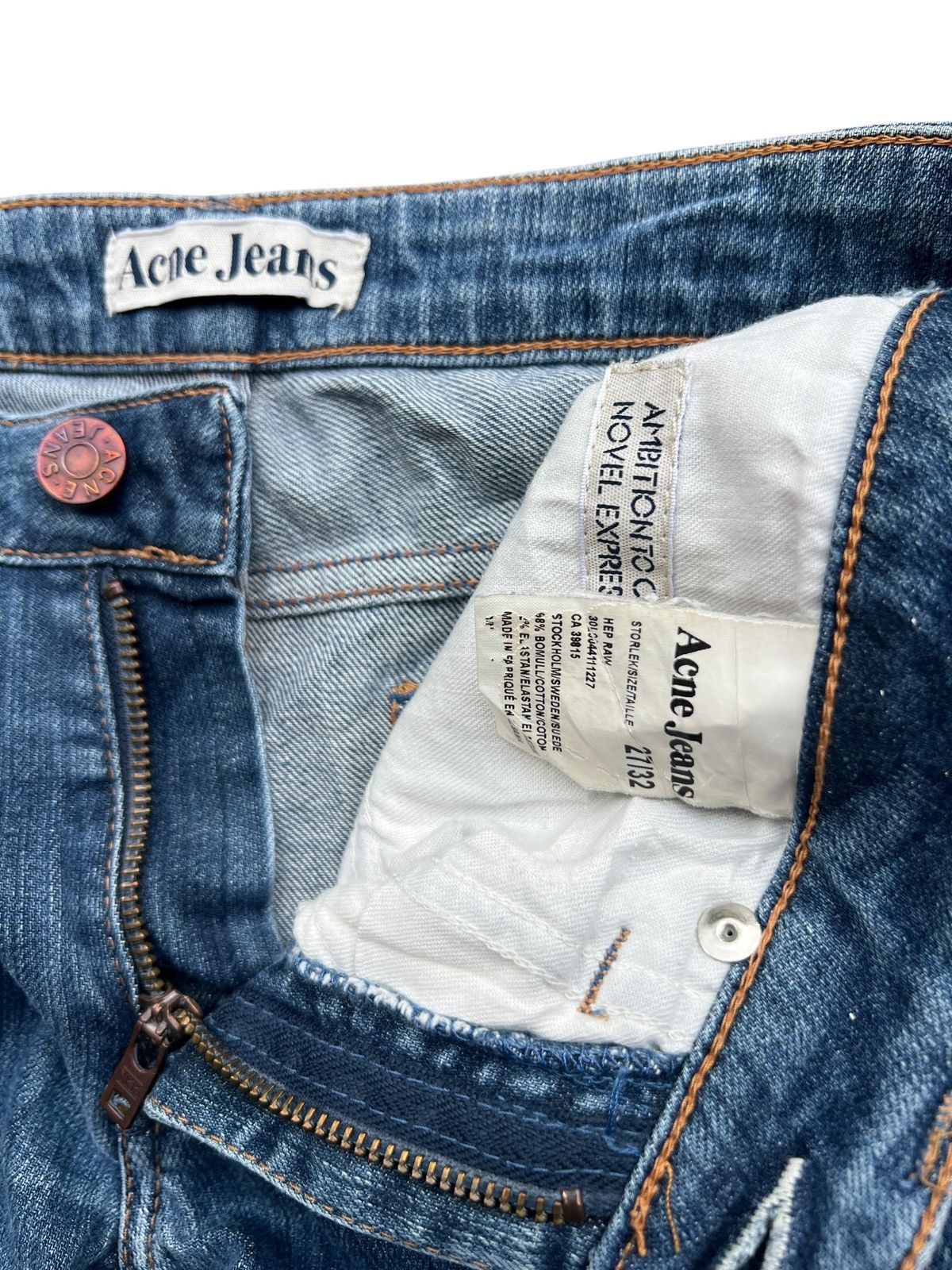 Acne Studios Acne Studios Lowrise Denim Jeans Size 27" / US 4 / IT 40 - 9 Thumbnail