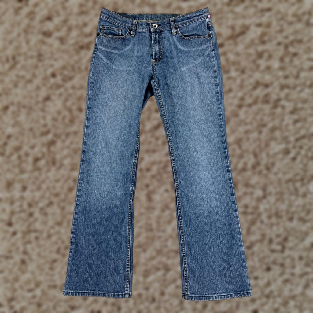 Express Express Jeans Women's 5-Pocket Bootcut Denim Blue Rhinestone Embellished XS? Size 42" / US 20 - 1 Thumbnail