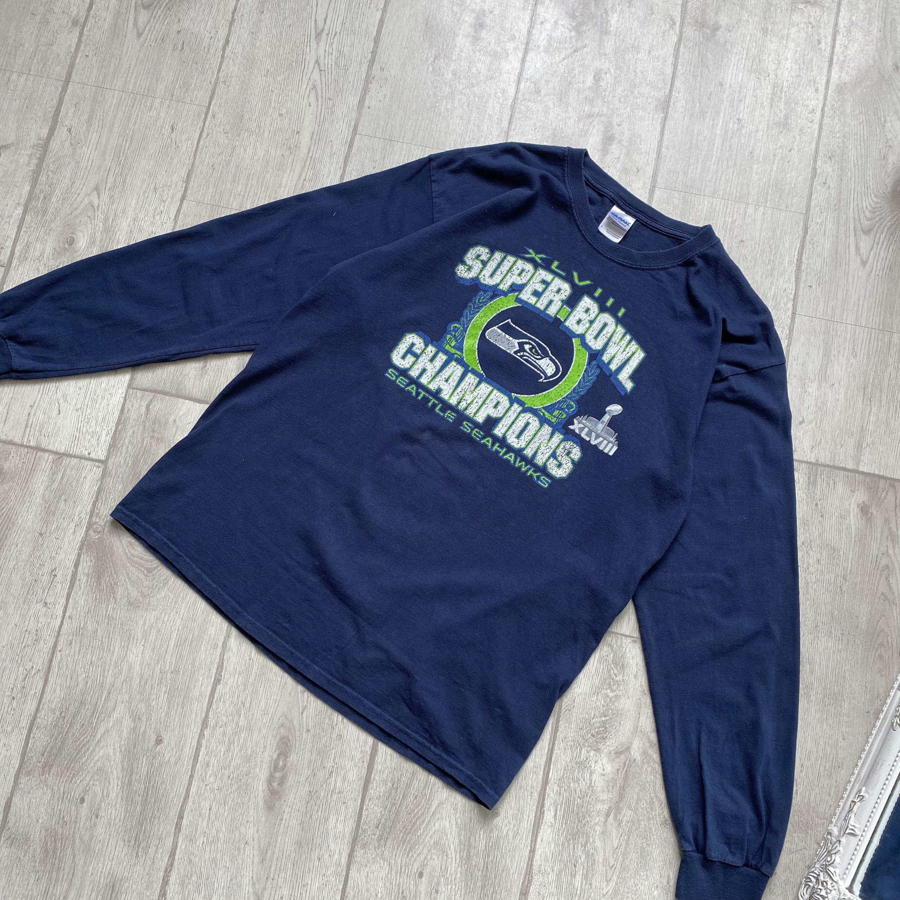 NFL 🏈 Superbowl Vintage Seatle Seahawks Longsleeve Tee Size US M / EU 48-50 / 2 - 7 Thumbnail
