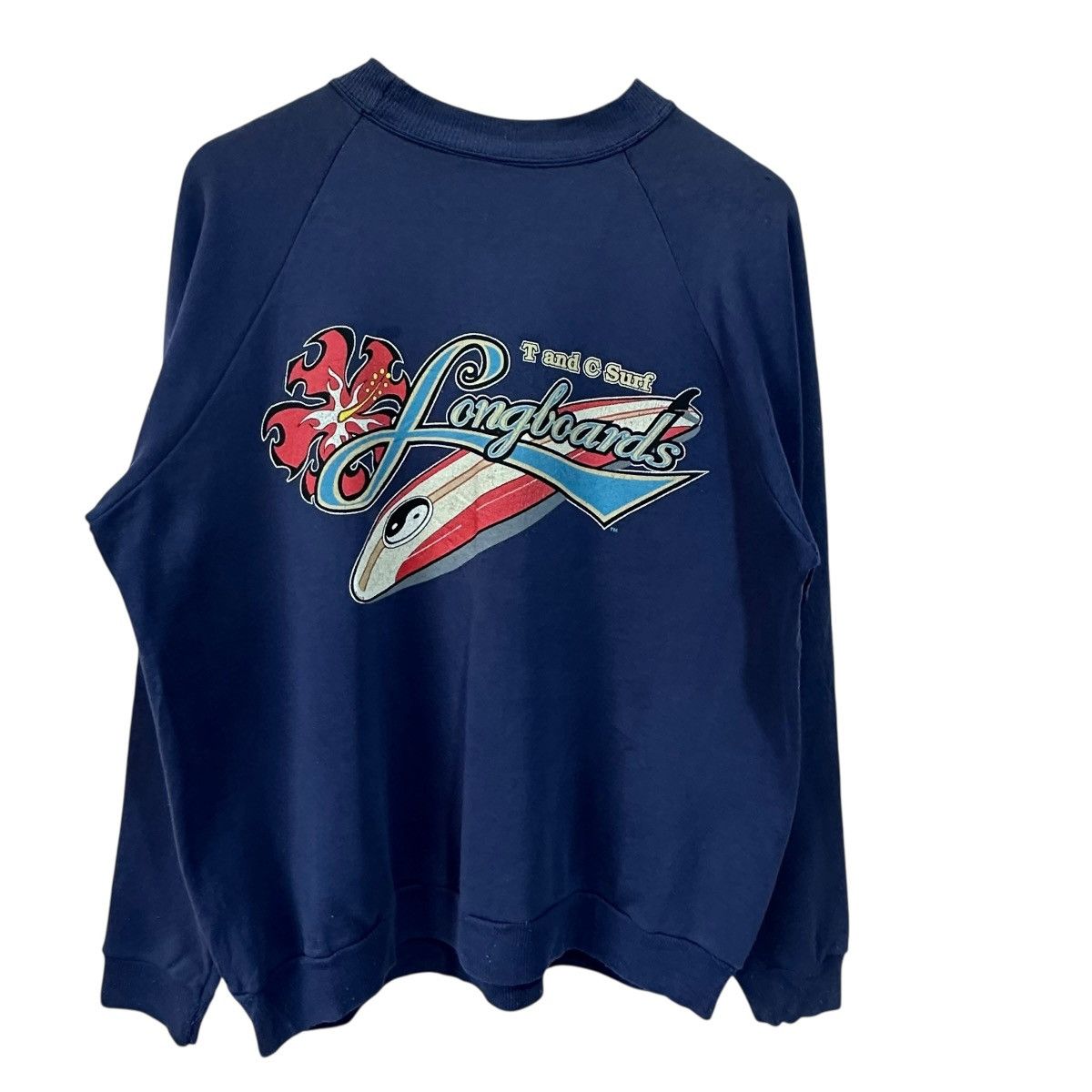Vintage VINTAGE 90s T&C SURF LONGBOARDS HAWAII CREWNECK SWEATSHIRT Size US L / EU 52-54 / 3 - 1 Thumbnail